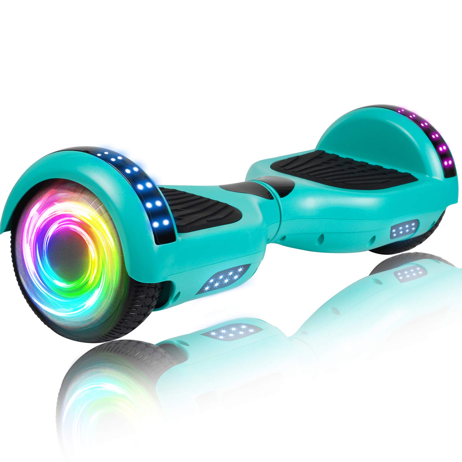 **SISIGAD Hoverboard for Kids Ages 6-12 - Bluetooth Speaker, 6.5