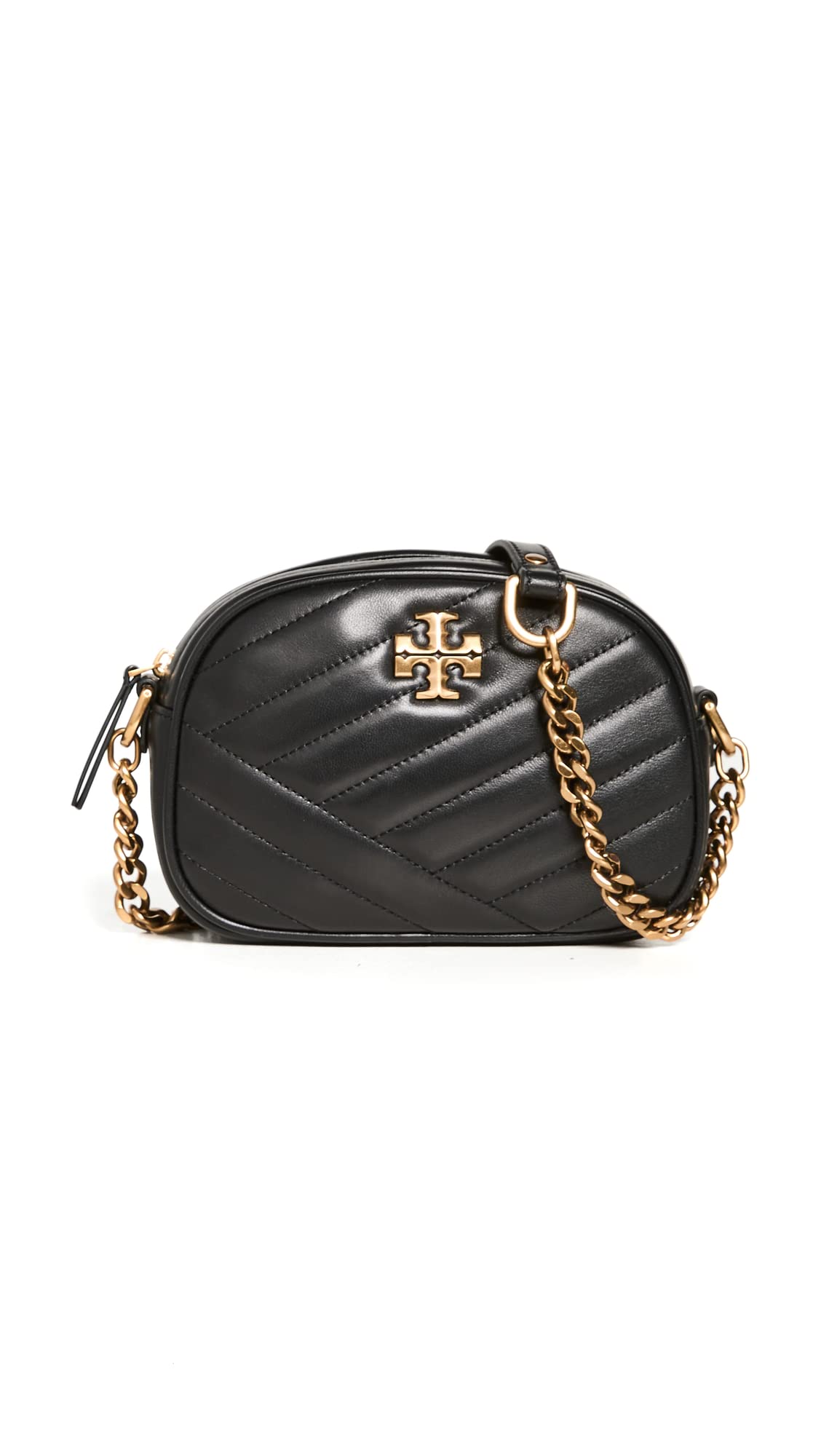 Tory Burch Kira Chevron Small Camera Bag for Women - Stylish Crossbody Purse for Everyday Use, Travel & Outings