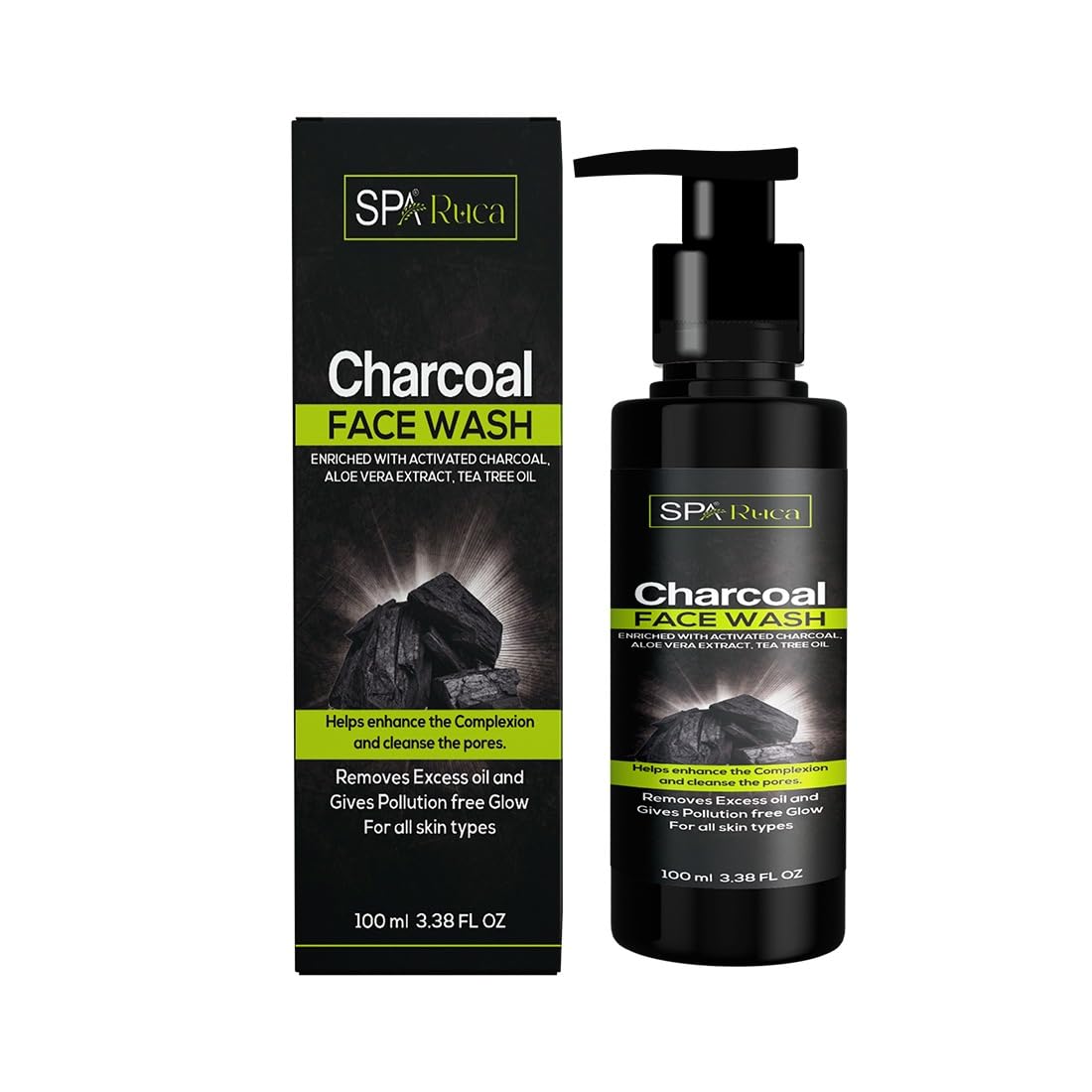 Best Activated Charcoal Face Wash for Deep Cleansing & Acne Control - Gentle Exfoliating Facial Cleanser for Oily & Sensitive Skin - Perfect for Daily Skincare & Detox Routine