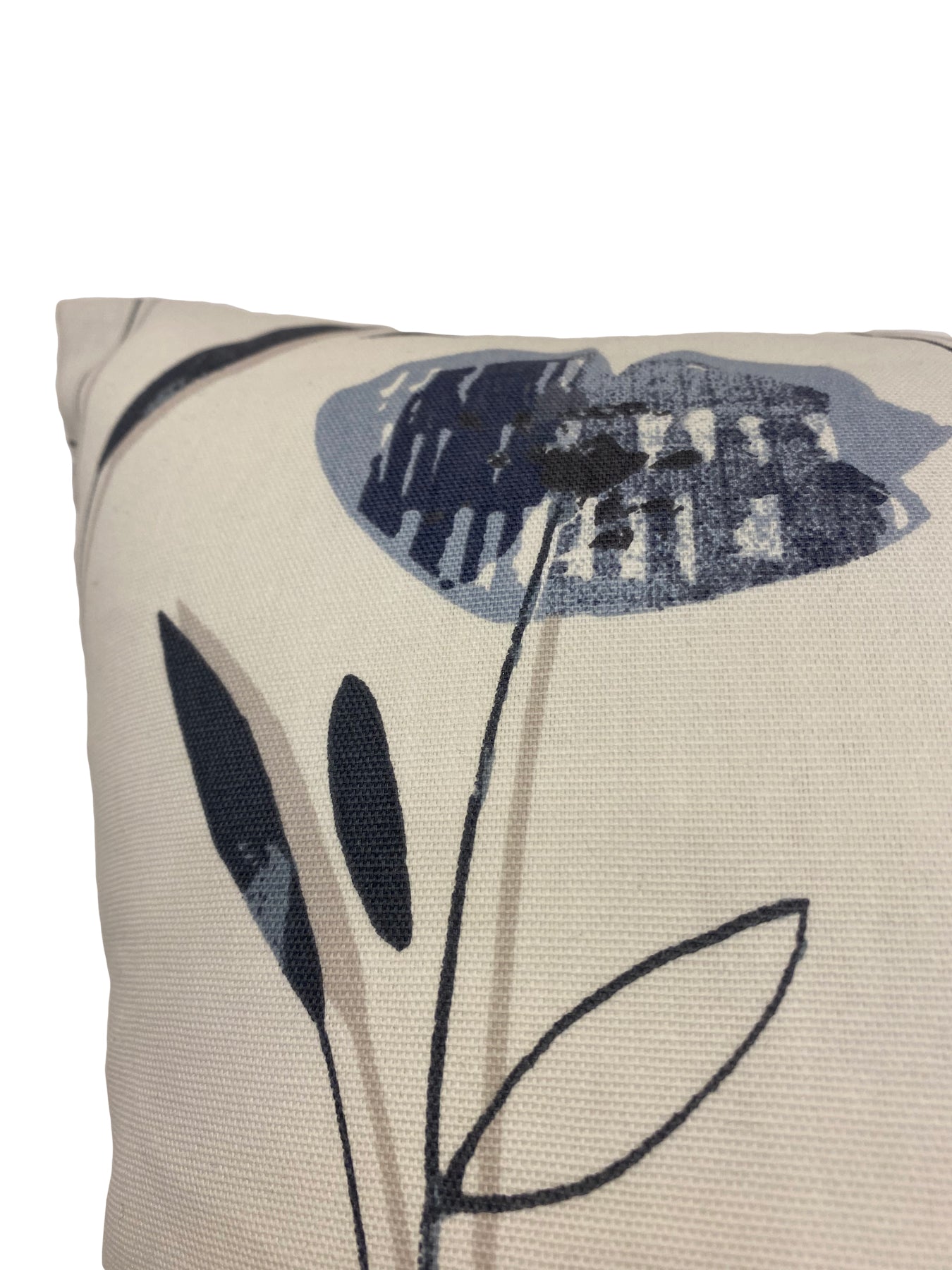 Blue Reeds Euro Pillow Cover 25x25 - Decorative Square Cushion Case for Sofa, Bed, or Chair - Soft and Stylish Home Decor Accent