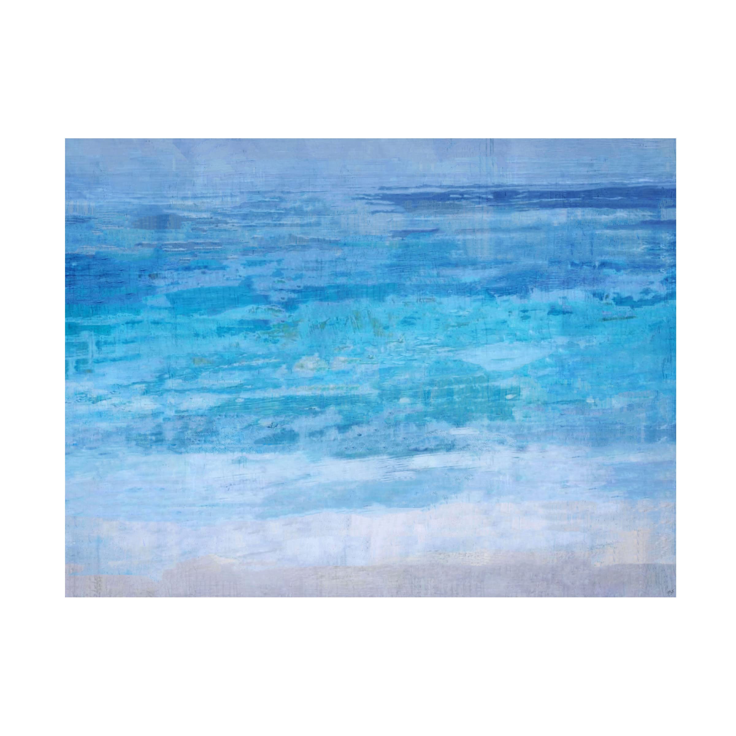 Trademark Fine Art 'Evening Tide' Canvas Wall Art Print by Marta Wiley - Coastal Beach Sunset Painting for Living Room, Bedroom & Office Decor
