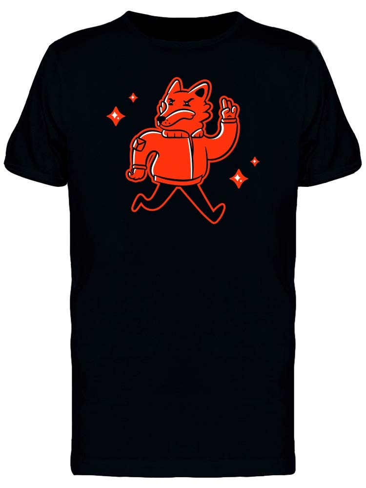 Fox in Red Jacket Graphic T-Shirt for Men - Trendy Animal Print Tee for Casual Wear, Street Style & Everyday Outfits