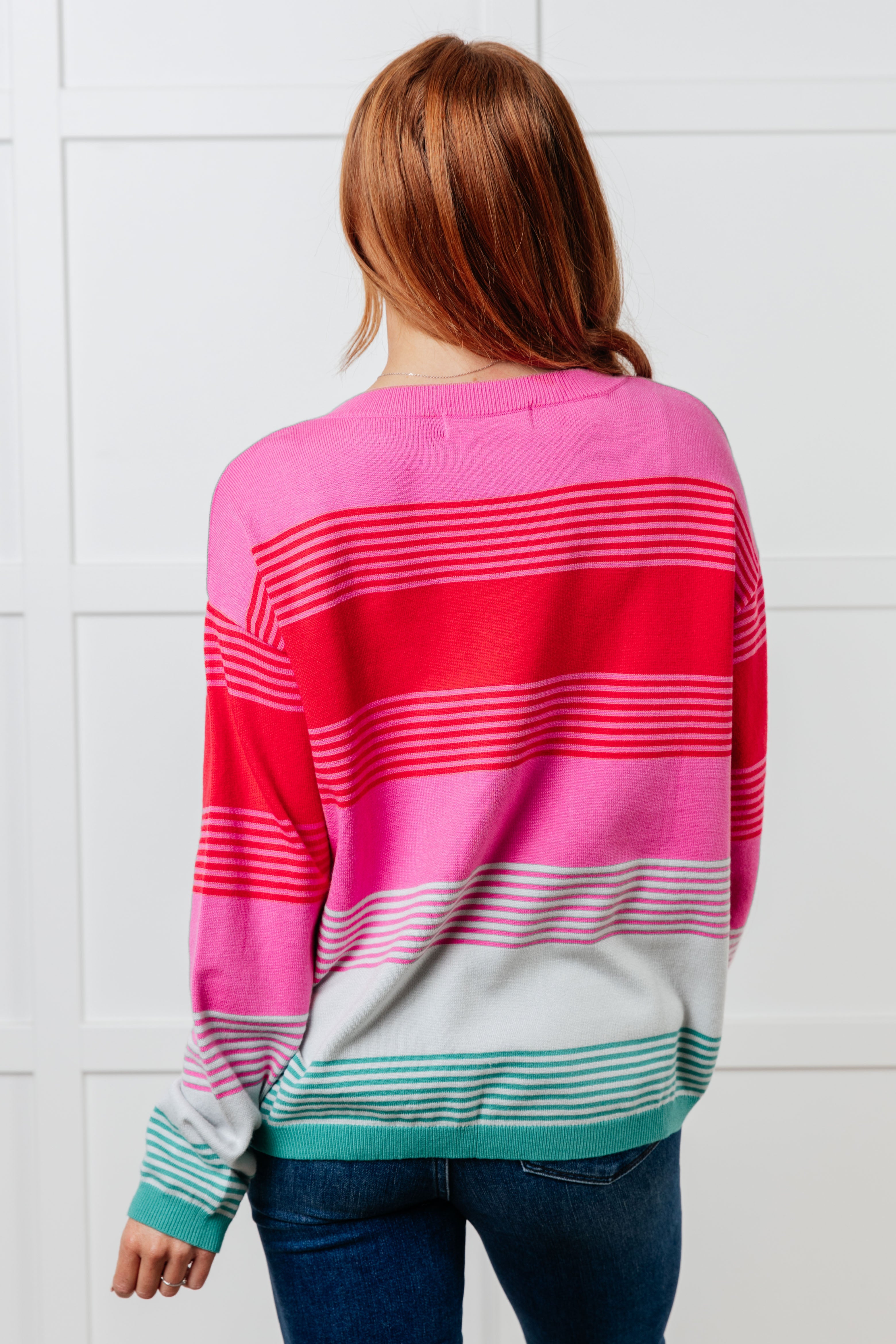 Gradual Feelings Striped Sweater for Women | Soft Knit Pullover | Cozy Casual Wear for Fall & Winter | Perfect for Office, Dates & Weekend Outings