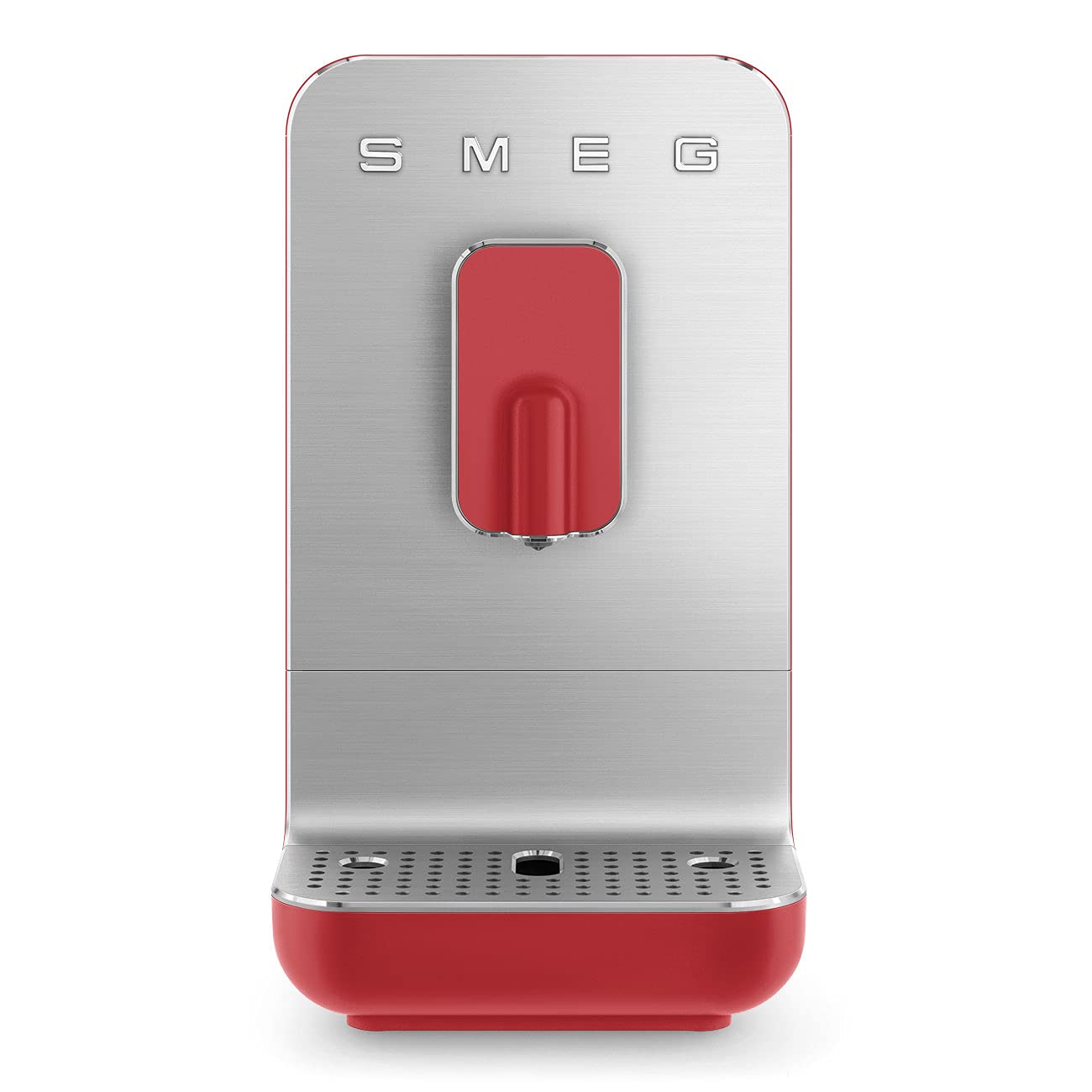 Smeg BCC01RDMUS Fully Automatic Espresso Machine - Red | 3 Preset Buttons for Espresso, Cappuccino & Coffee | Adjustable Bean Grinder | Perfect for Home Baristas & Coffee Lovers