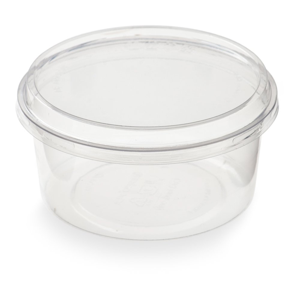 Restaurantware Basic Nature 12oz PLA Plastic Deli Containers - 500 Pack Meal Prep Food Storage Containers for Snacks, Salads & Desserts | Eco-Friendly Disposable Takeout Containers for Restaurants, Catering & Home Use