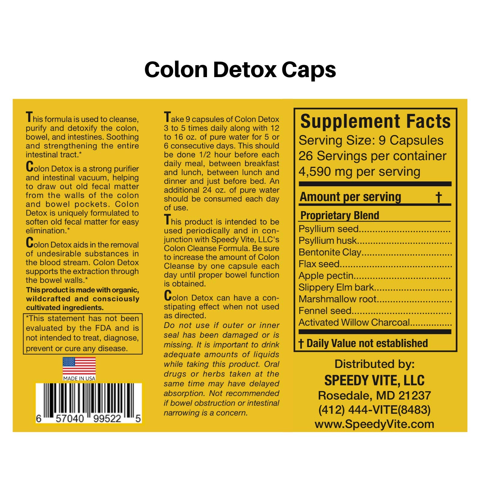 Complete Colon Detox & Cleanse Set - 230 Vegetarian Capsules for Detox + 60 Tablets for Deep Cleanse | Natural Digestive Support for Gut Health & Weight Management | Perfect for Post-Holiday Reset & Wellness Routine