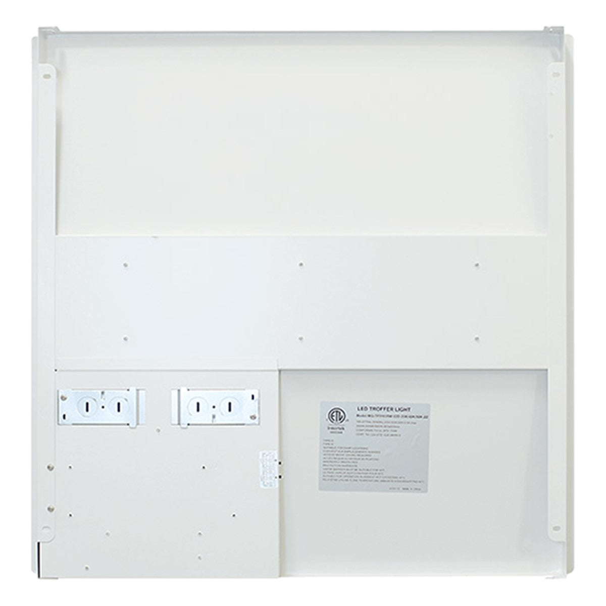 2x2 LED Troffer Light Fixture - 4400 Lumens, 20W/40W Equivalent, 3000K/3500K/4000K/5000K CCT, 120V-277V - Perfect for Office, Classroom, and Commercial Lighting