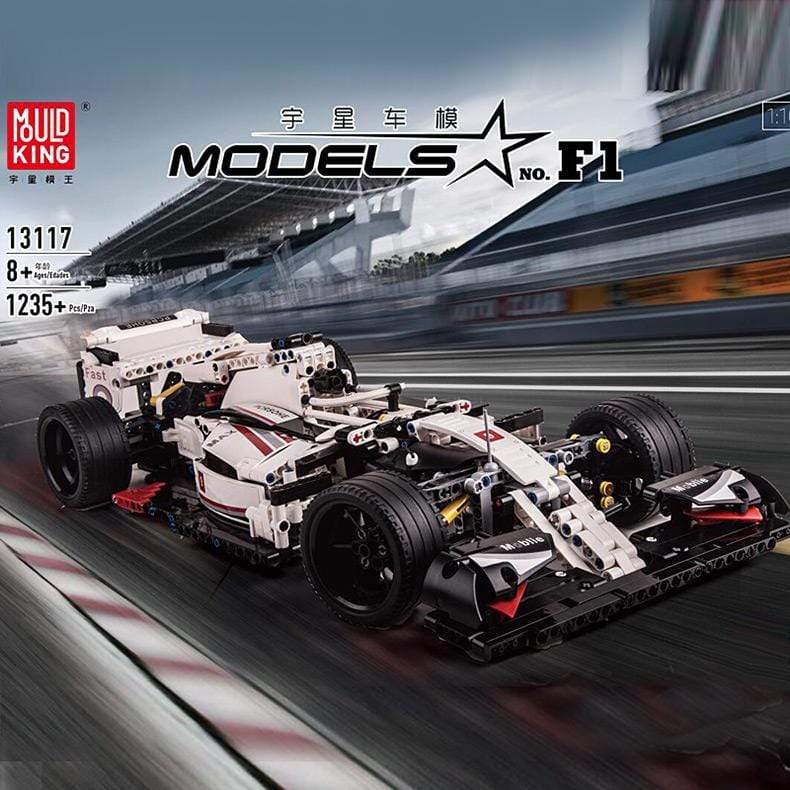 Mould King 13117 MOC 31313 42096 F1 Racing Car Building Blocks Set - DIY Formula 1 Model Kit for Adults & Kids, Perfect for Car Enthusiasts & Collectors - Great for Home Decoration, Gift Giving & Racing Themed Events