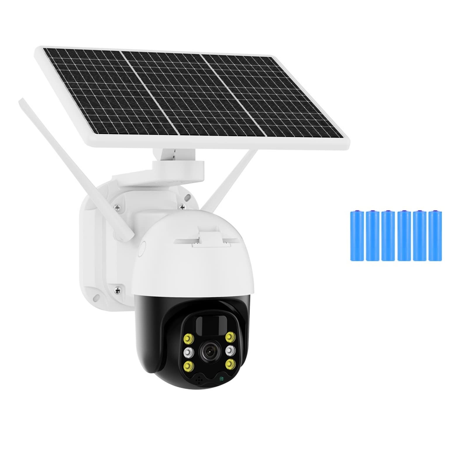 4G Solar Security Camera Outdoor - 1080P HD Wireless PTZ IP Camera with 5W Solar Panel, Built-in Battery & PIR Motion Detection for Home Surveillance (Ideal for Backyard, Garage & Remote Areas)