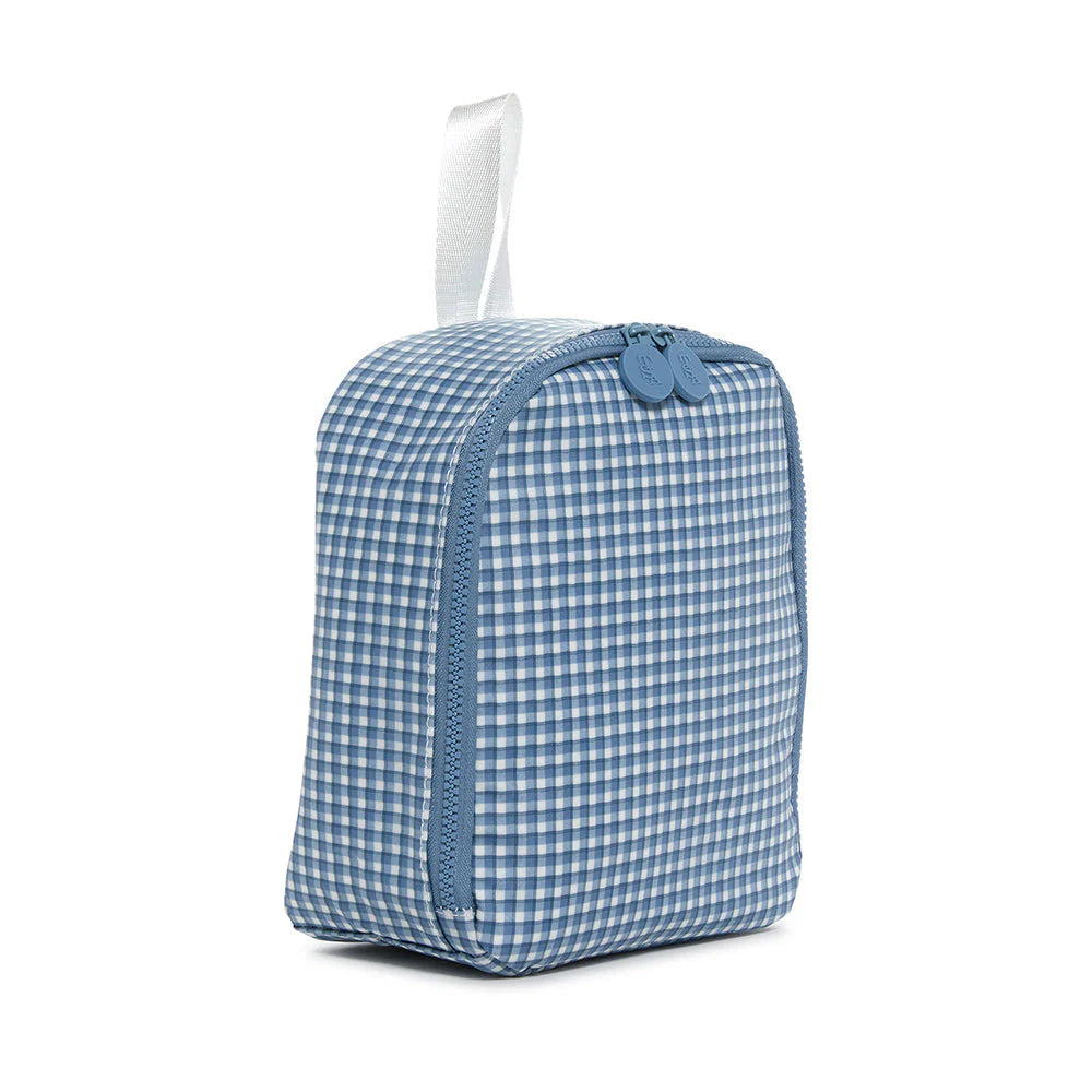 TRVL Design Insulated Lunch Bag - Rodeo Check Indigo Pattern for Work, School & Picnics | Leak-Proof & Durable Reusable Lunch Tote