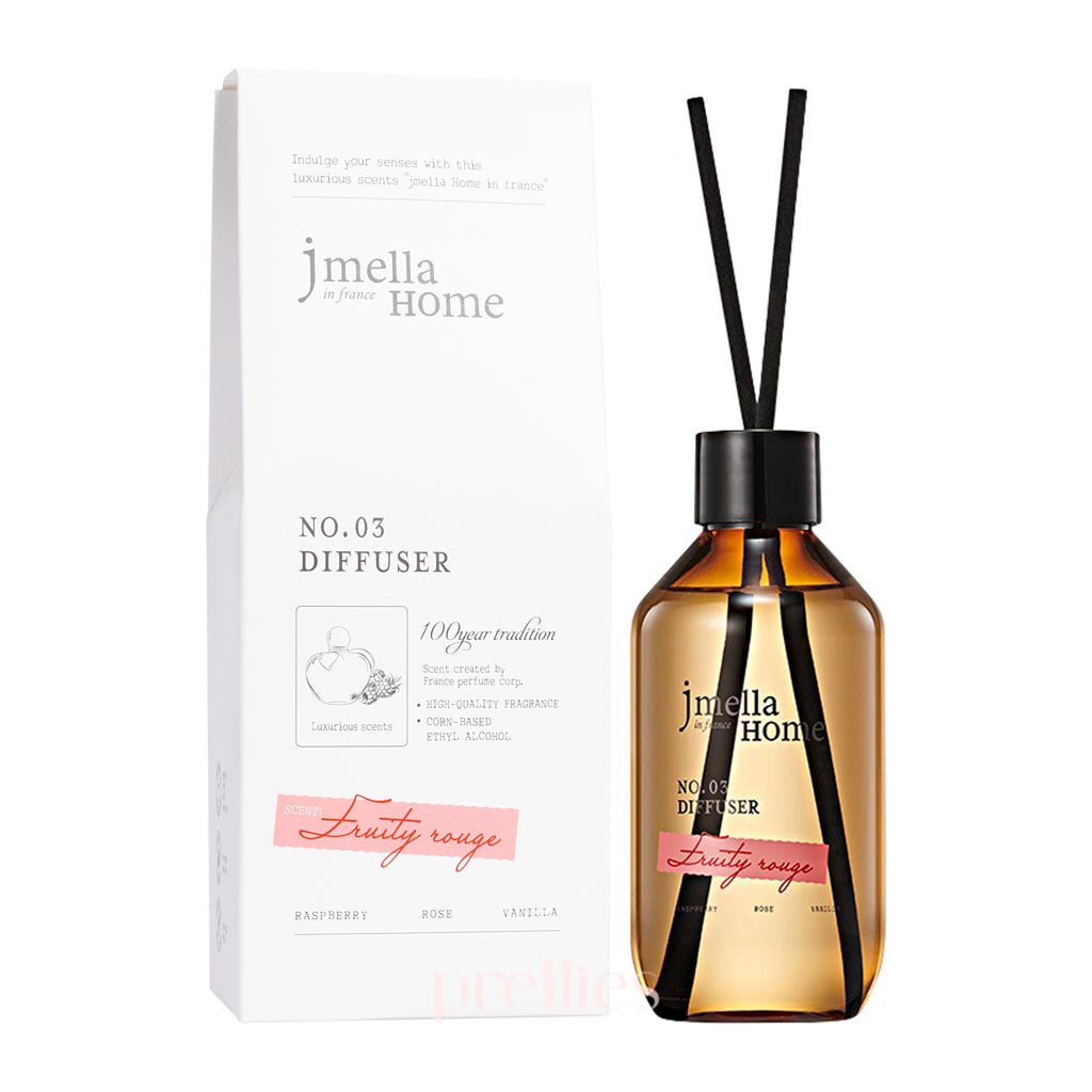 Jmella Home in France Fragrance Diffuser - Fruity Rouge Scent 180ml | Long-Lasting Aroma for Living Room, Bedroom & Office