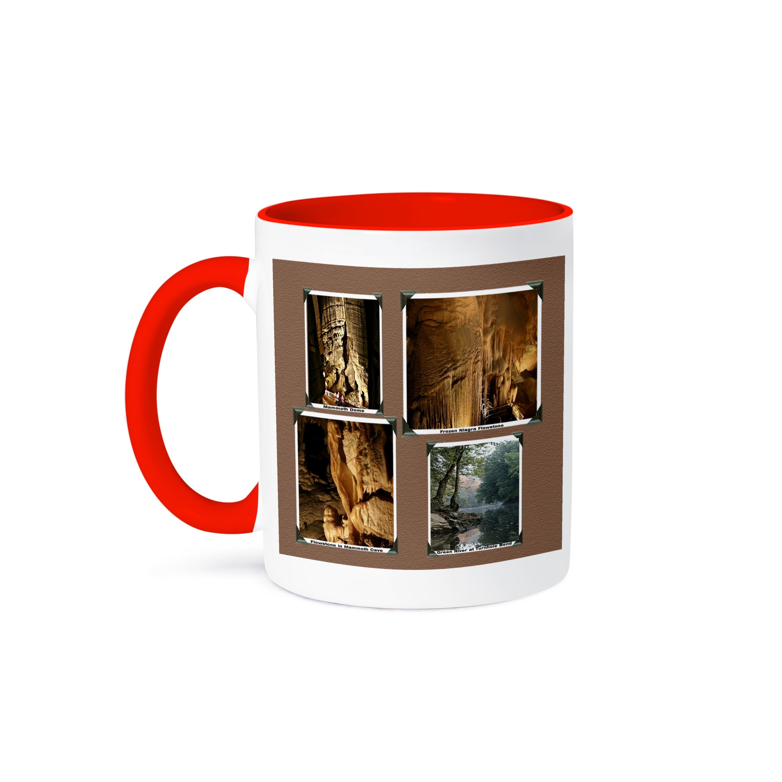 3D Rose 15oz Coffee Mug - Mammoth Cave National Park Kentucky Cave & River Scenic Design - Funny Novelty Gift for Coffee Lovers - Perfect for Home, Office & Camping Use