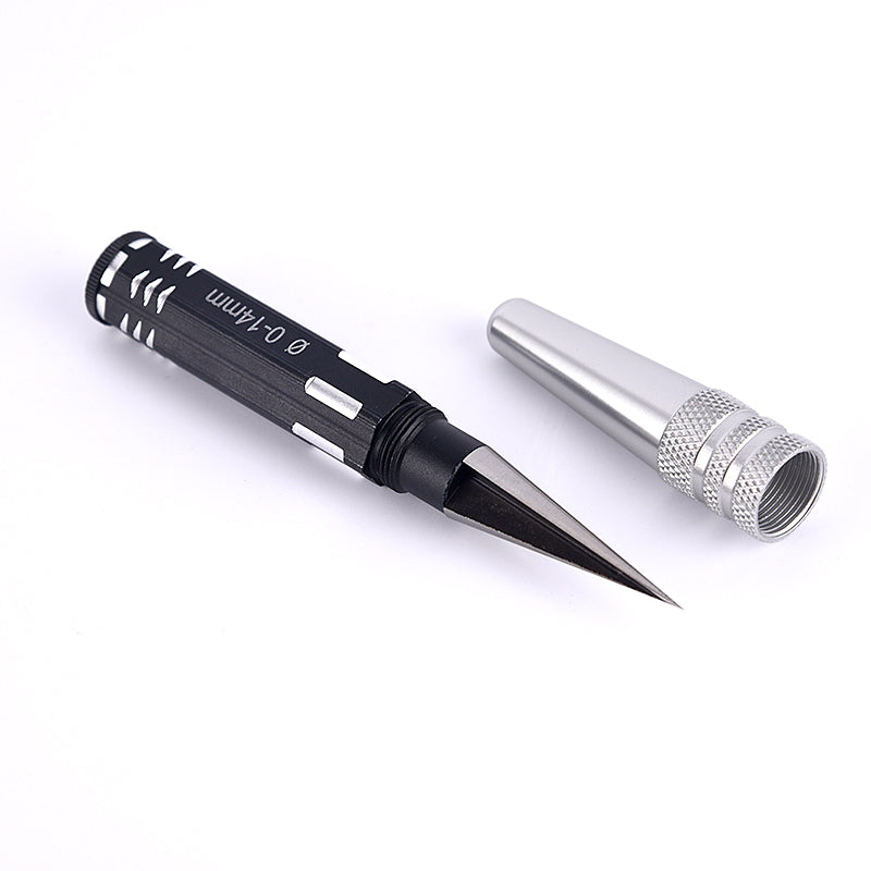 High Precision Metal Hole Puncher - 0-14mm Adjustable RC Drilling Tool for Tractor & Truck Body Shells | Perfect for DIY RC Model Building & Plastic Cabin Modifications