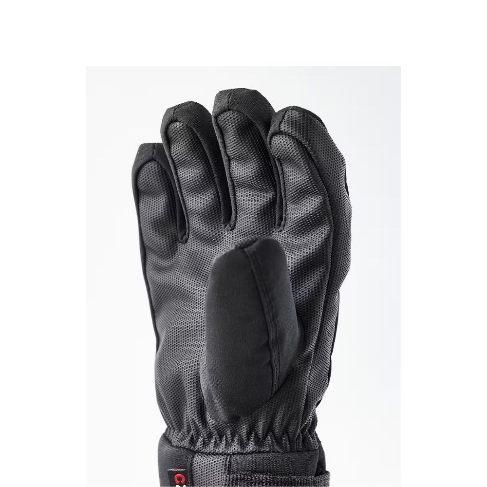 Hestra Ferox Primaloft Kids Ski Gloves - Waterproof Winter Gloves for Boys & Girls - Black (32990) - Perfect for Snowboarding, Sledding & Cold Weather Activities