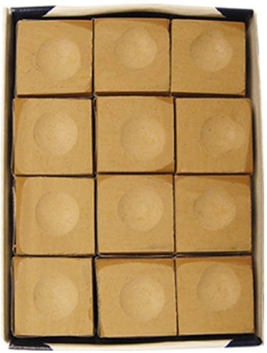 12-Piece Silver Cup Box of Chalk - Set of 2 in Tan Color | Perfect for Classroom, Sidewalk Art & Kids' Crafts