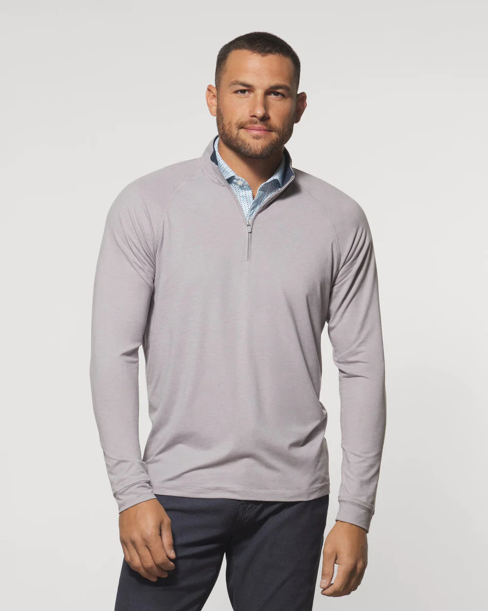 Freeborne Men's 1/4 Zip Pullover Sweatshirt - Lightweight Fleece Quarter Zip Sweater for Casual Wear & Outdoor Activities