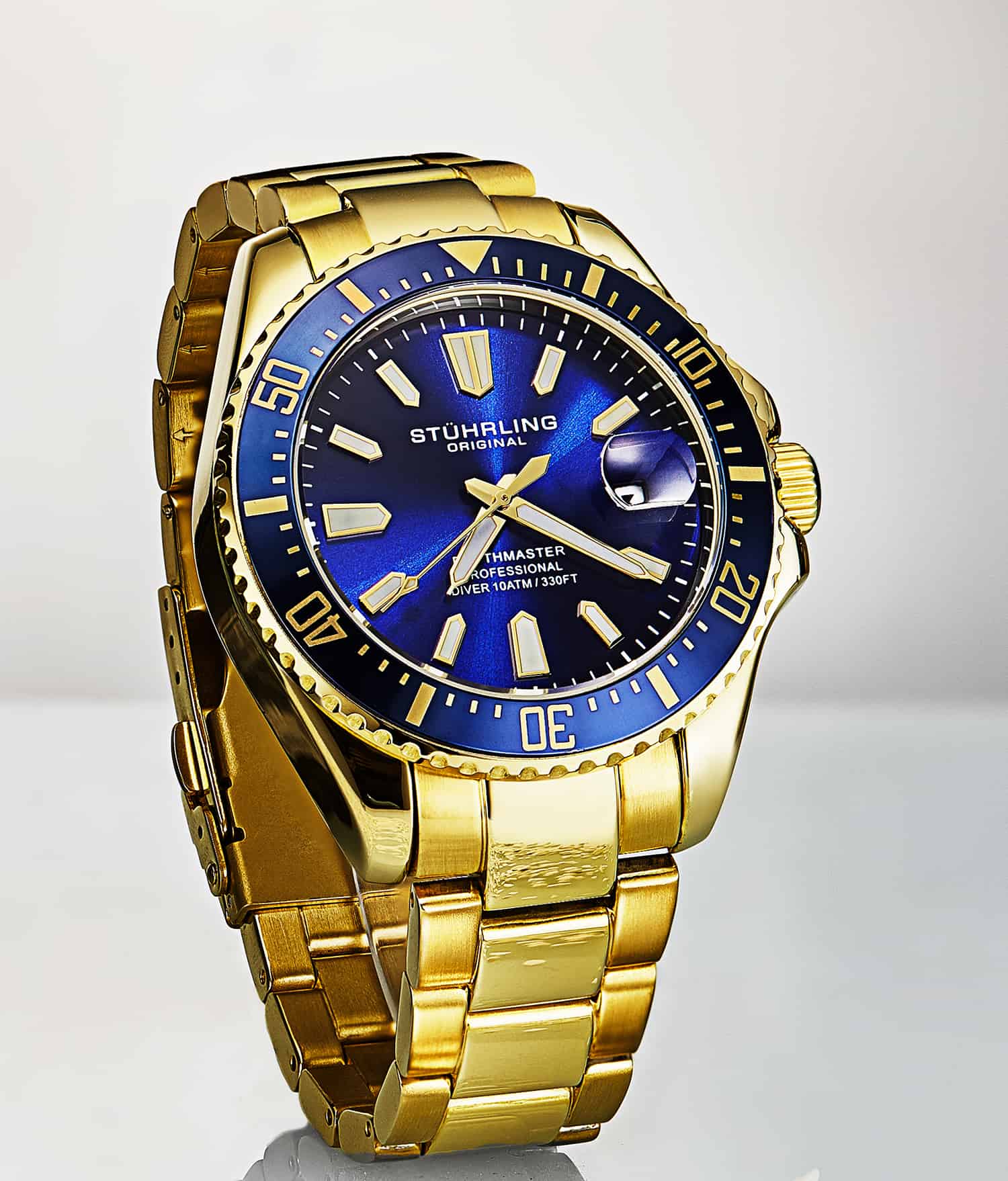 Depthmaster 3950A 42mm Quartz Diver Watch - Waterproof Luxury Dive Watch for Men - Perfect for Scuba Diving, Swimming & Outdoor Adventures