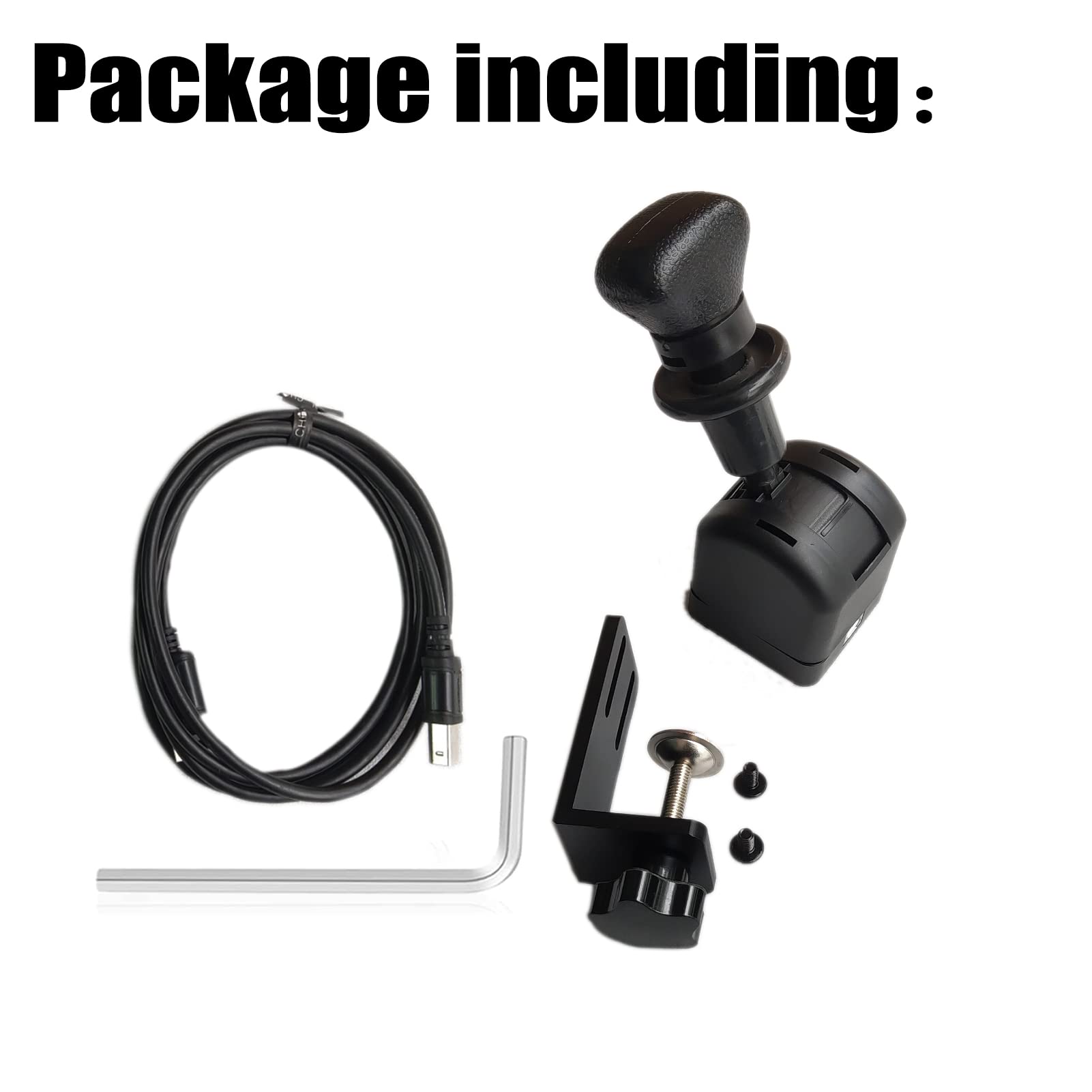 Obokidly USB Sim Racing Hand Brake - PC Truck Handbrake for ETS2 Euro Truck Simulator 2 | Compatible with Logitech G27/G29/G920/G923 & Thrustmaster T300RS/GT | Perfect for Drifting, Rally & Sim Racing Games | Durable Clamp Design for Realistic Driving Experience