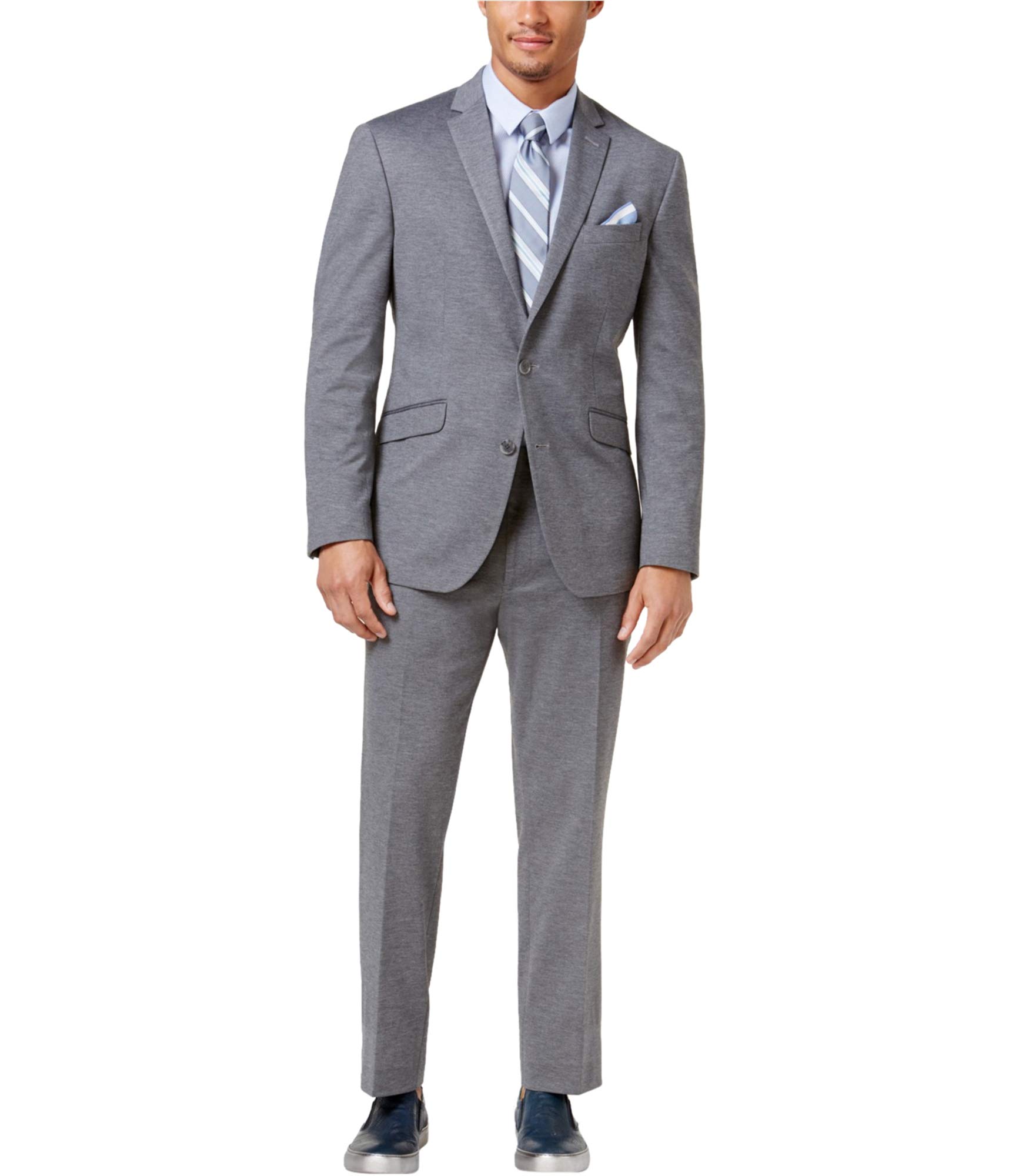 Kenneth Cole Men's Techni-Cole Formal Tuxedo Suit - Classic Black Tuxedo for Weddings, Prom & Special Occasions