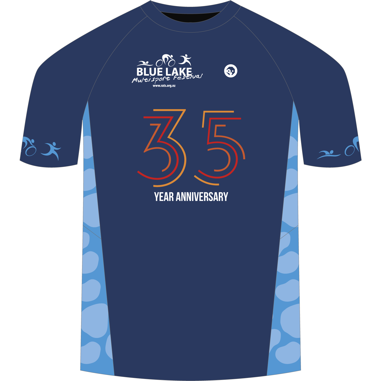 Official Blue Lake Multisport Festival T-Shirts - Comfortable Athletic Tee for Running, Cycling & Triathlon Events - Perfect for Sports Enthusiasts & Outdoor Activities