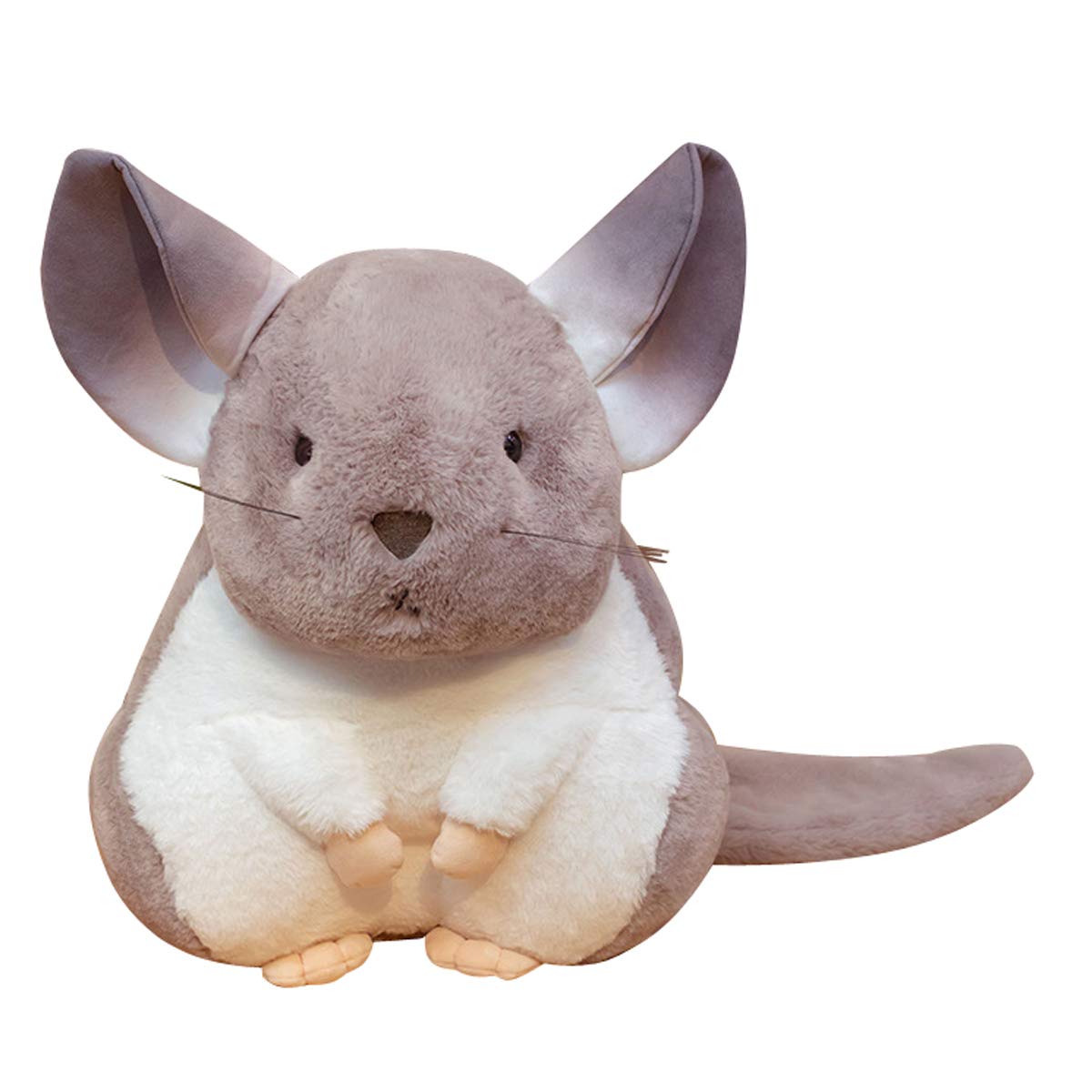 Cute Gray Chinchilla Plushie Stuffed Animal Toy Pillow - 18