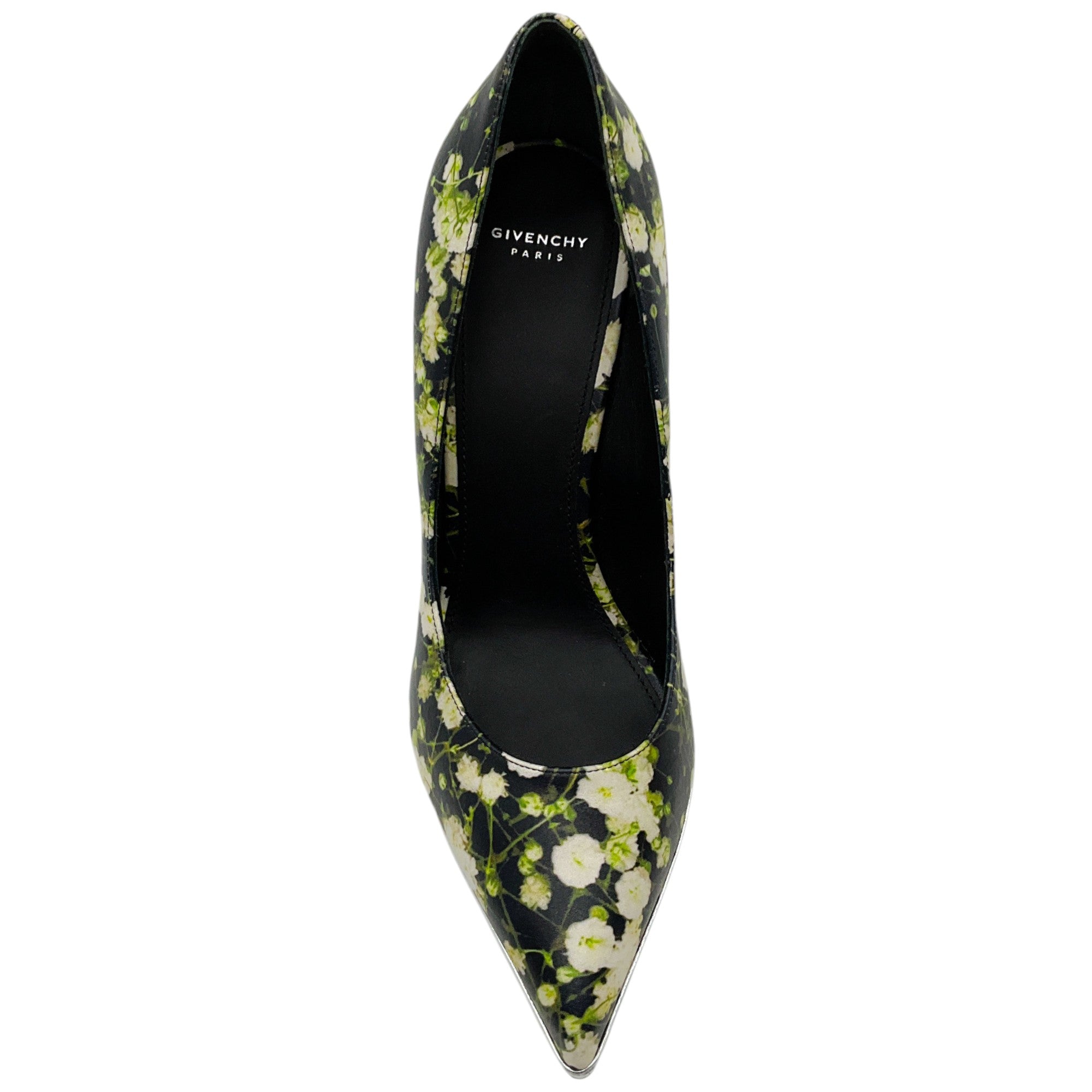 Givenchy Black Multi Floral Print Escarpin Pumps - Elegant High Heels for Women, Perfect for Evening Parties, Weddings & Formal Events
