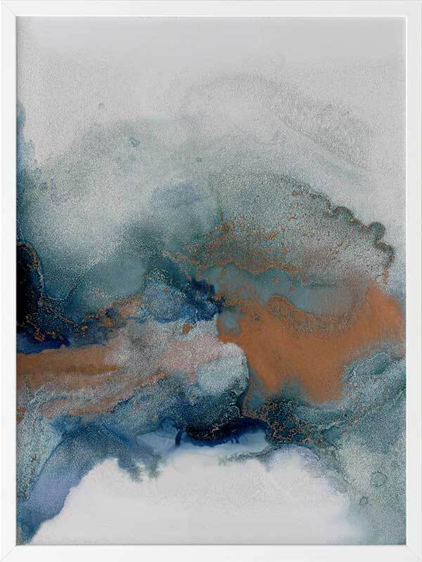 Dust and Sky II Framed Wall Art Print - Modern Home Decor for Living Room, Bedroom & Office