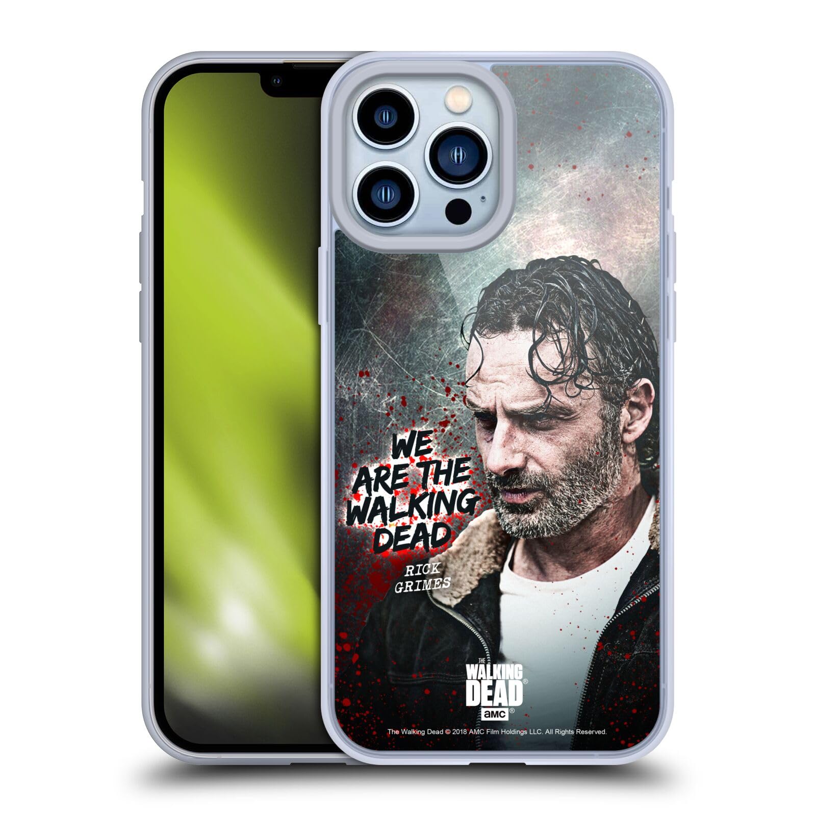 Head Case Designs Officially Licensed AMC The Walking Dead Rick Grimes Legacy Soft Gel Case for iPhone 13 Pro Max - Durable Protection & Show Fandom for Fans
