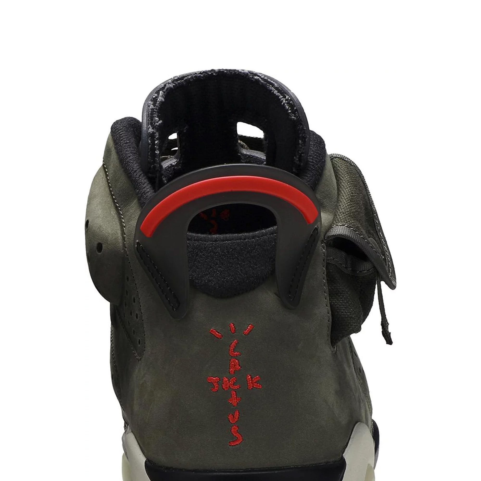 Air Jordan 6 x Travis Scott 'Olive' Sneakers (2019) - Retro Basketball Shoes for Men, Limited Edition Streetwear Fashion - Perfect for Sneaker Collectors & Urban Style Lovers