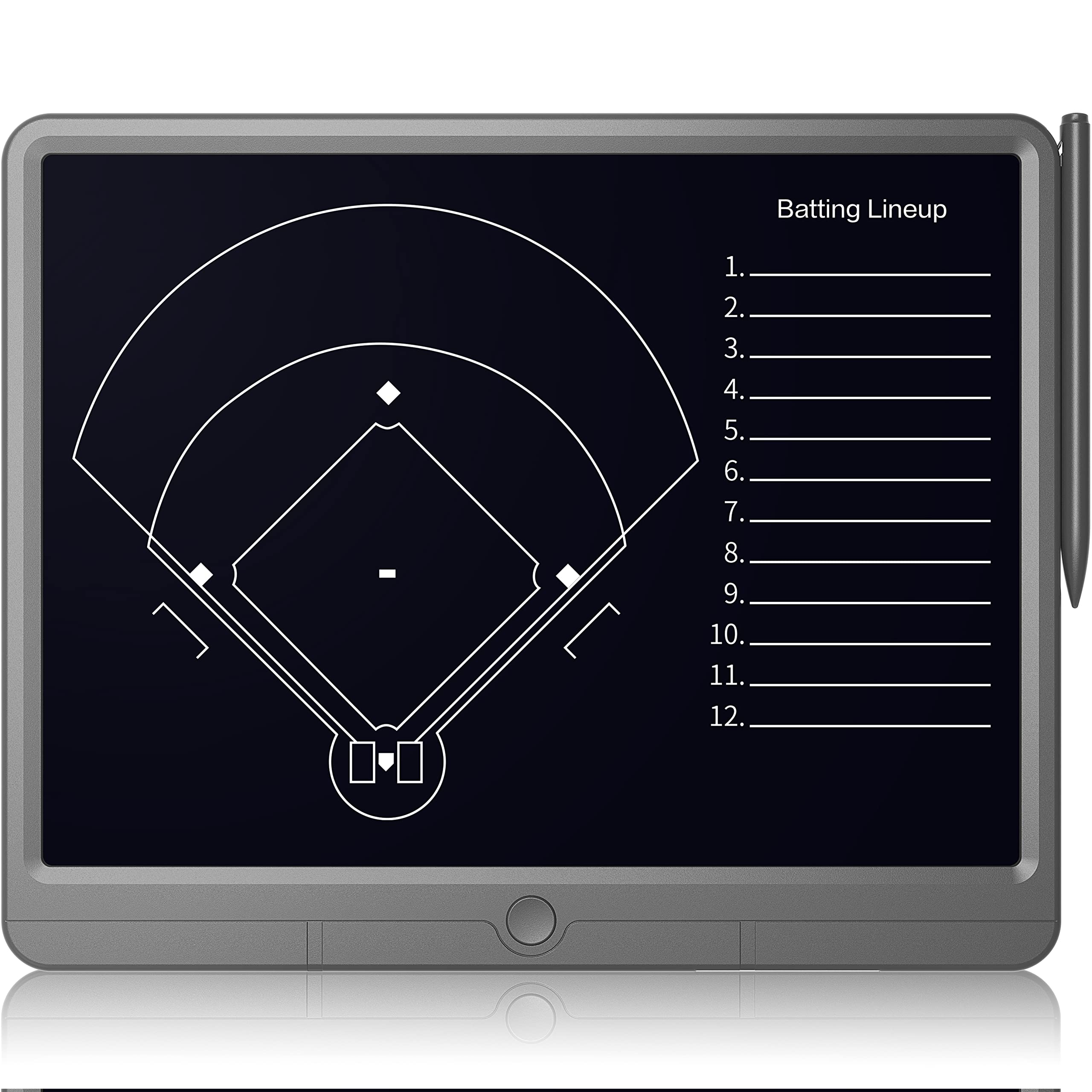 TUGAU Electronic Coach Board - Premium Digital Tactical Marker with Large LCD Screen & Stylus Pen | Basketball, Baseball, Soccer, Football, Hockey & Tennis Training Equipment | Perfect for Coaches, Game Planning & Team Strategy Sessions