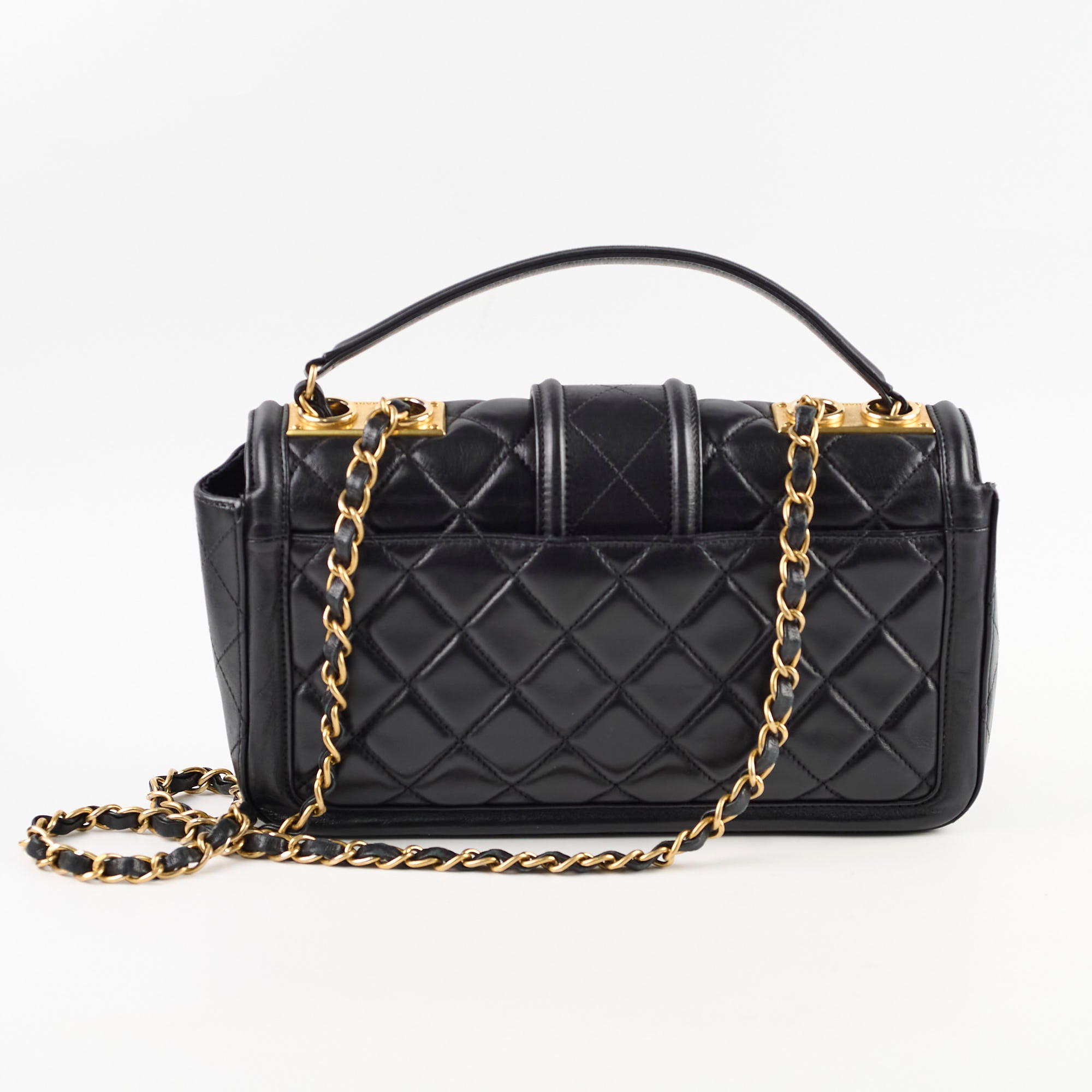 Chanel Medium Classic Flap Bag Black Leather - Elegant CC Logo Handbag for Women | Perfect for Work, Evening Events & Special Occasions