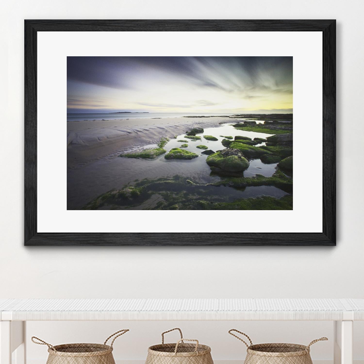 Cooper Dawn Over Seahouses Beach - Stunning Coastal Wall Art for Home & Office Decor | Perfect for Living Rooms, Bedrooms & Beach House Interiors