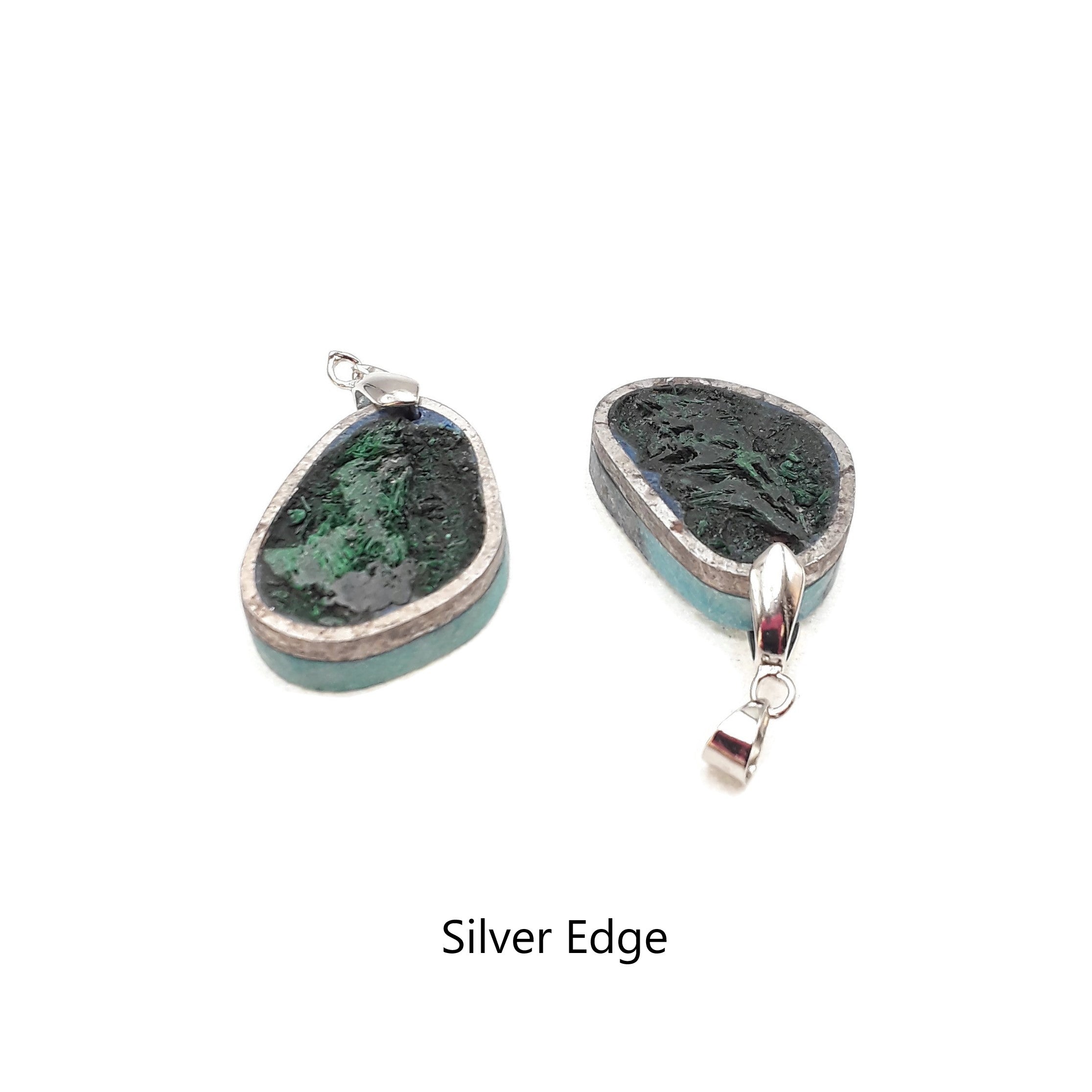 21x28mm Malachite Silver/Gold Plated Oval Pendant Necklace - Handmade Gemstone Jewelry for Women, Gift for Her, Birthday & Anniversary Present