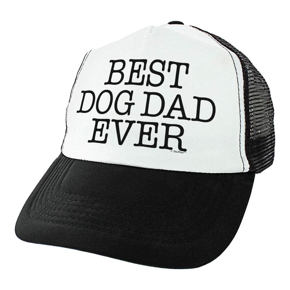 Best Dog Dad Ever Hat - Funny Gifts for Dog Lovers, Cool Trucker Cap for Men - Perfect Father's Day Gift & Dog Owner Accessories for Outdoor Activities, Walking Pets