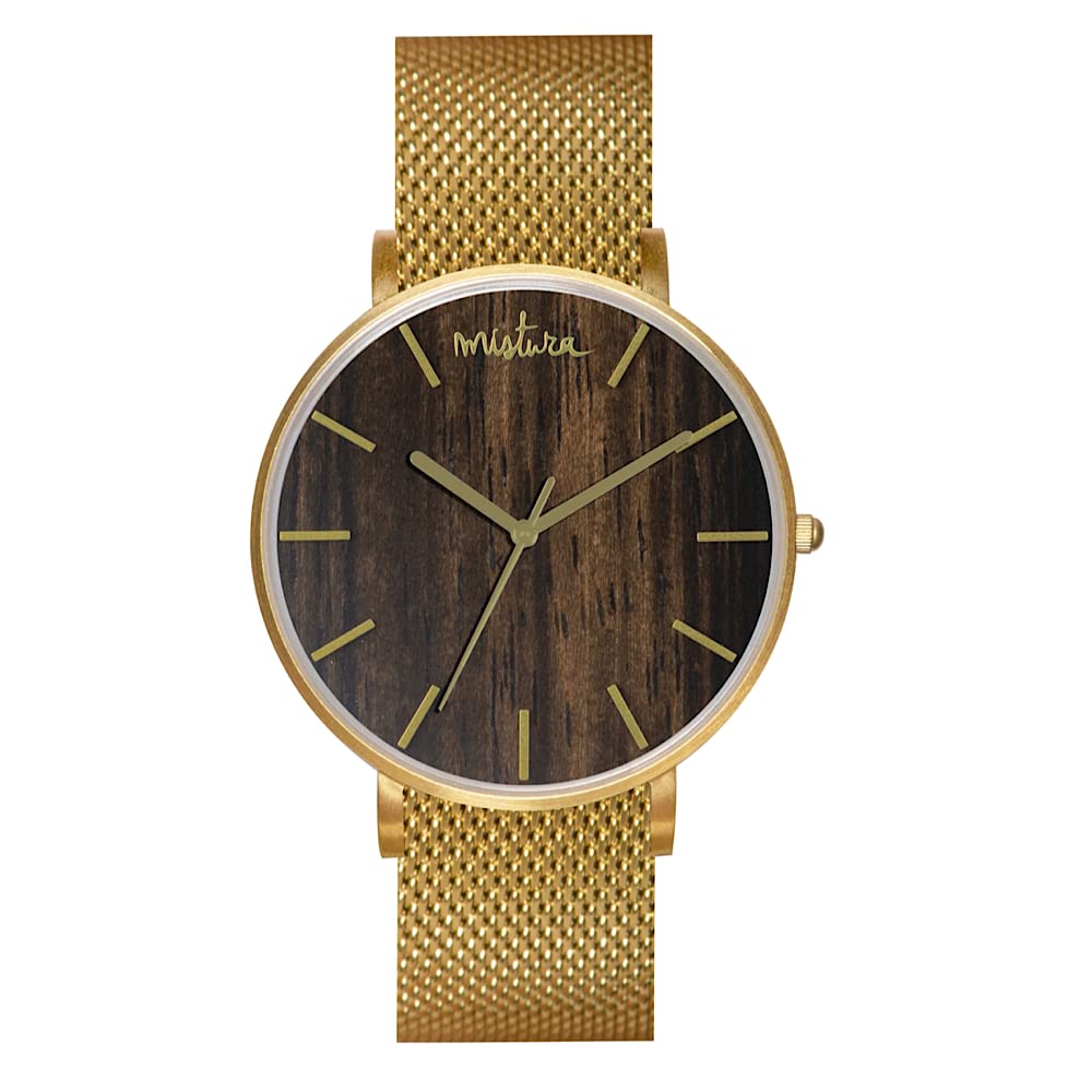 Handmade Mistura Manta Wood Watch for Men & Women - Eco-Friendly Wooden Wristwatch with Adjustable Band - Perfect for Outdoor, Casual Wear & Sustainable Fashion Gifts