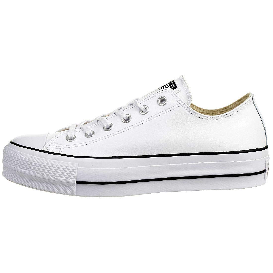 Converse Women's Chuck Taylor All Star Lift Clean Sneakers - White High Top Platform Shoes for Casual Wear & Street Style Fashion