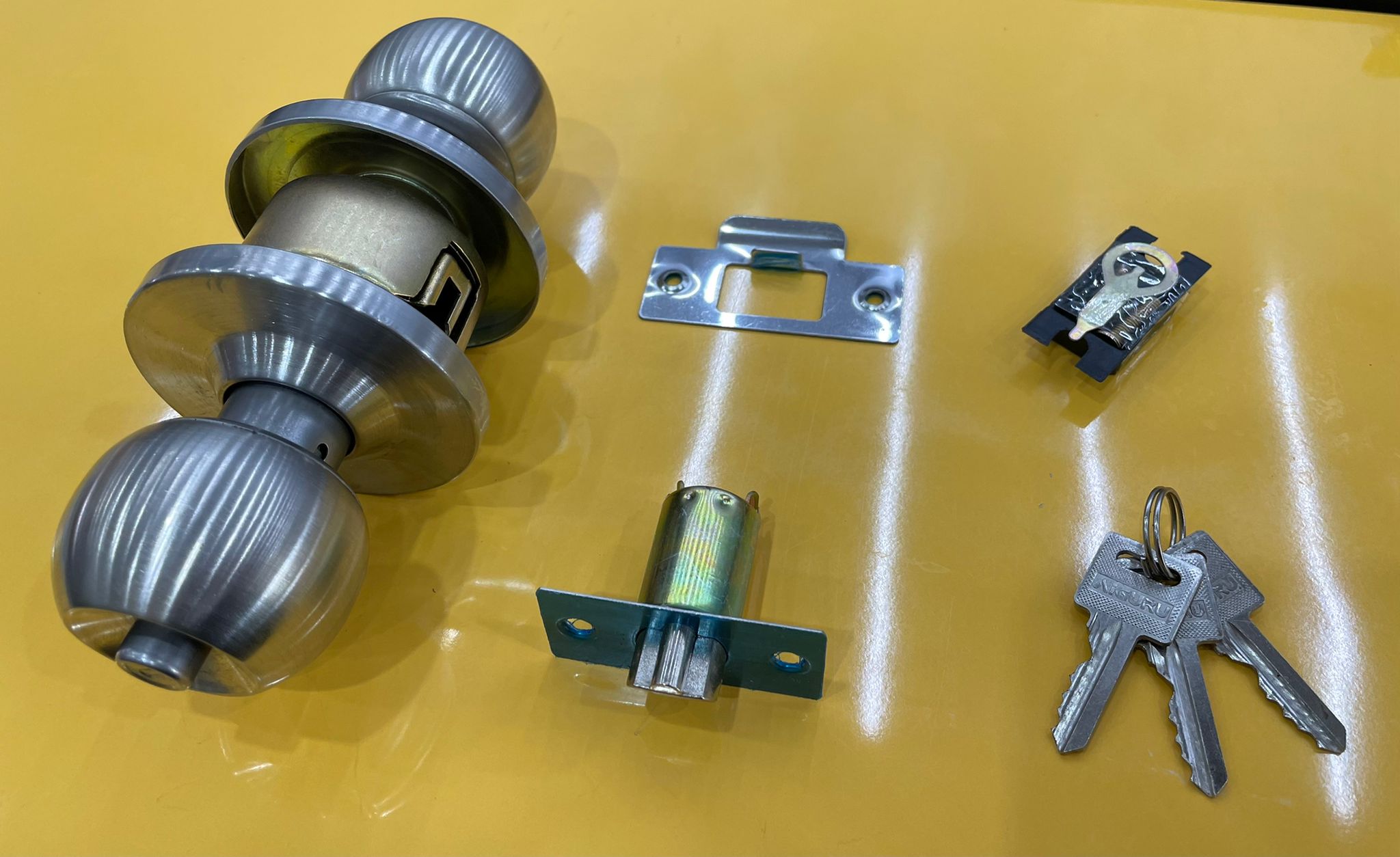 Aiguru 587SS Cylinder Door Lock | Model LK AG 587 | Secure Home & Office Entry Doors