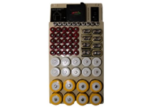 66-Slot Battery Organizer with Built-in Tester - Perfect for AA AAA C D 9V Battery Storage & Home Office Organization