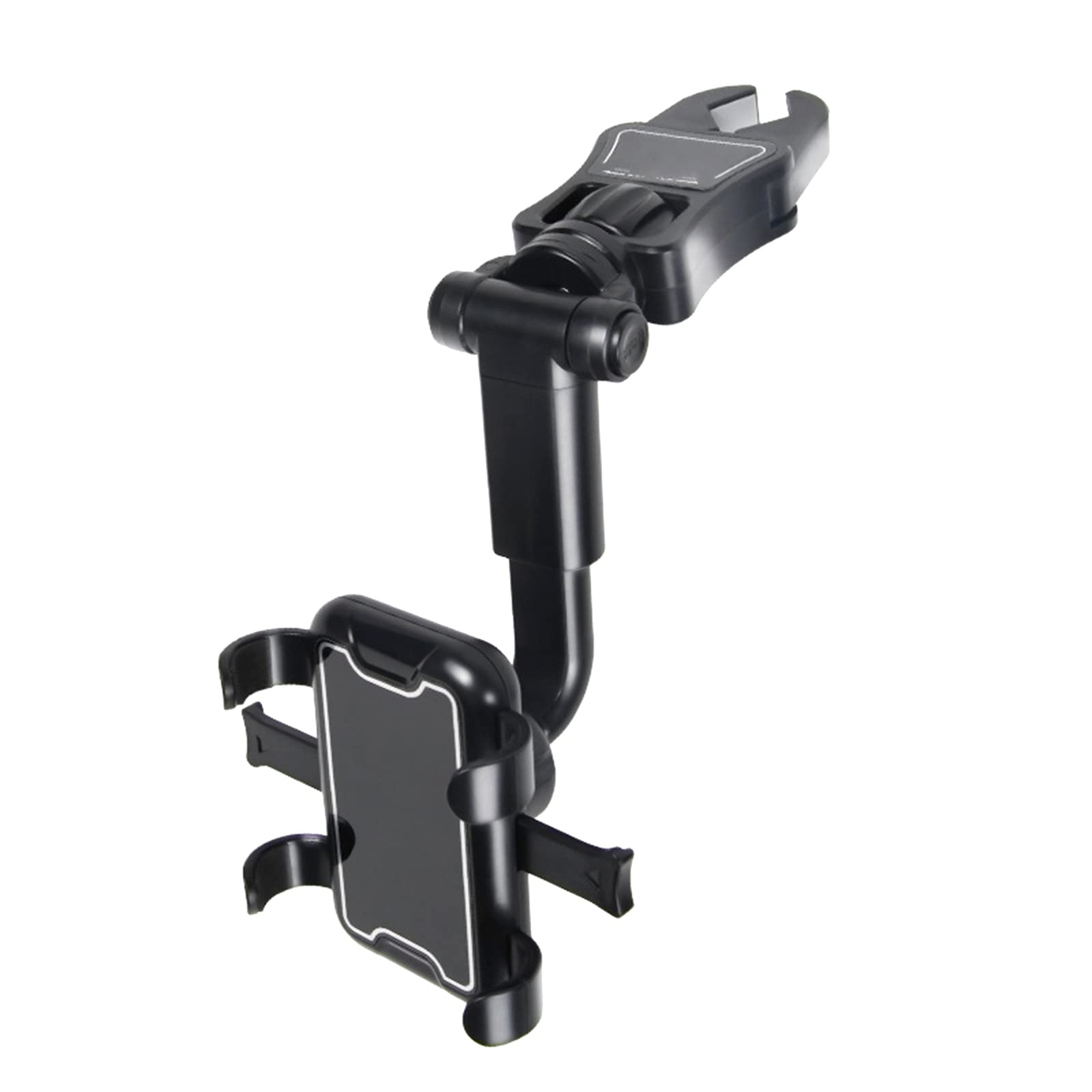 360° Rotatable Car Rearview Mirror Phone Mount - Universal Phone Holder for All Smartphones, Multi-Function Car Accessory for Safe Driving & GPS Navigation