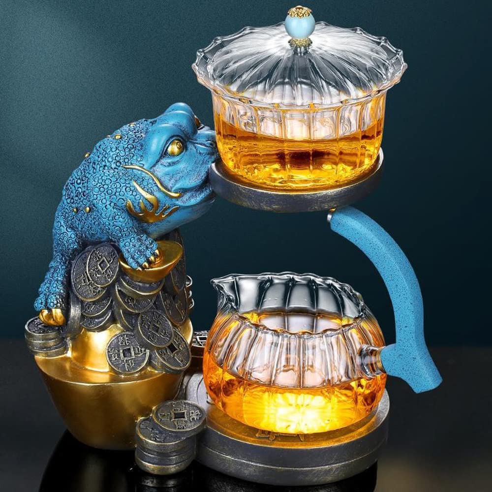 Premium Automatic Glass Tea Set - Electric Tea Maker with Magnetic Gaiwan for Kung Fu & Loose Leaf Tea | Perfect for Home, Office & Living Room Tea Ceremonies