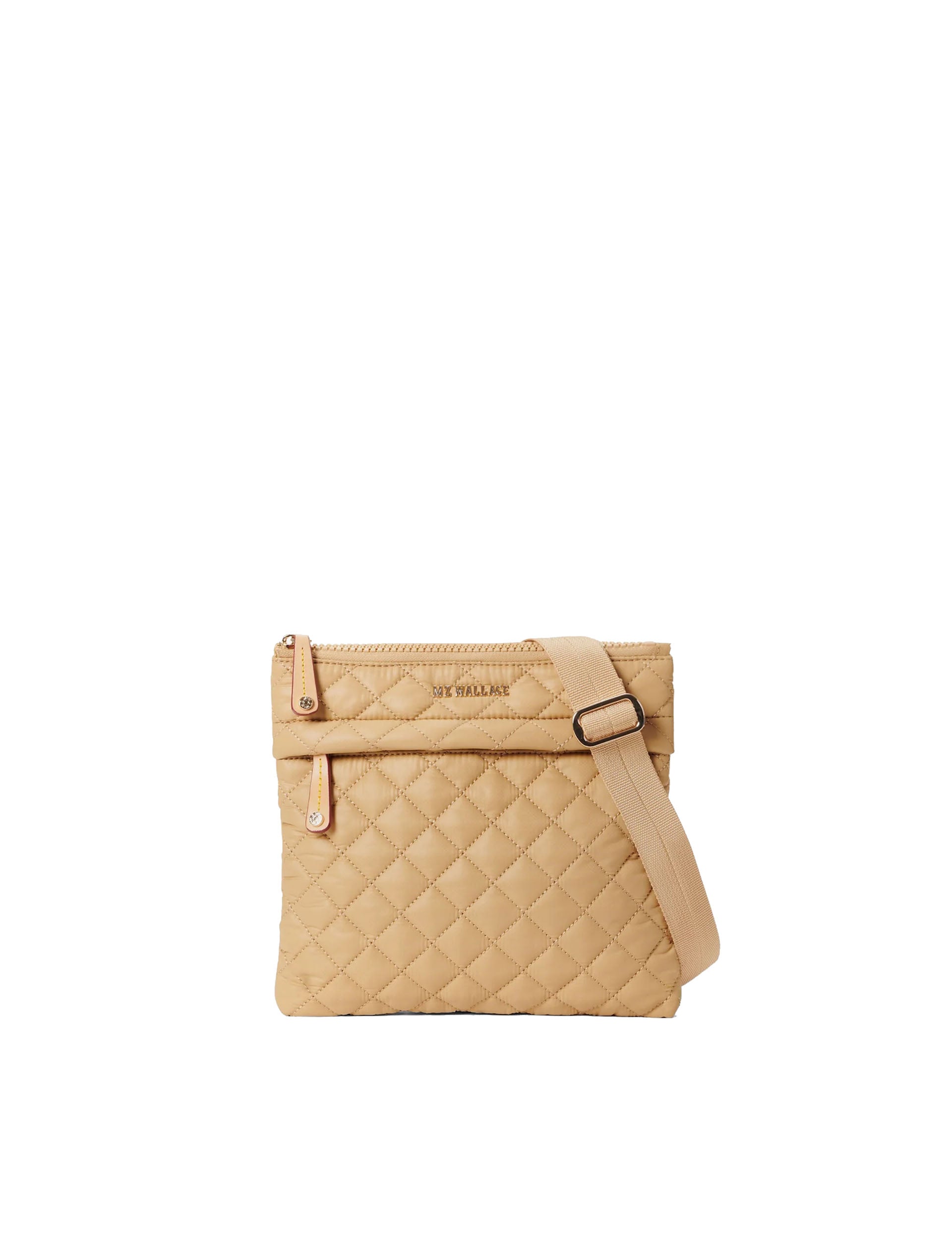 Metro Flat Crossbody Bag in Camel Color - Stylish & Lightweight Purse for Women - Perfect for Work, Travel & Everyday Use