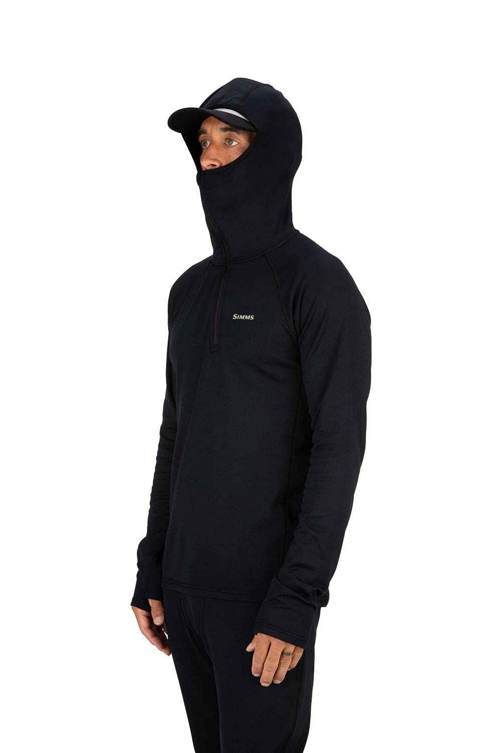Simms Fishing Products Men's Heavyweight Baselayer Hoody - Thermal Underwear for Cold Weather Fishing & Outdoor Activities