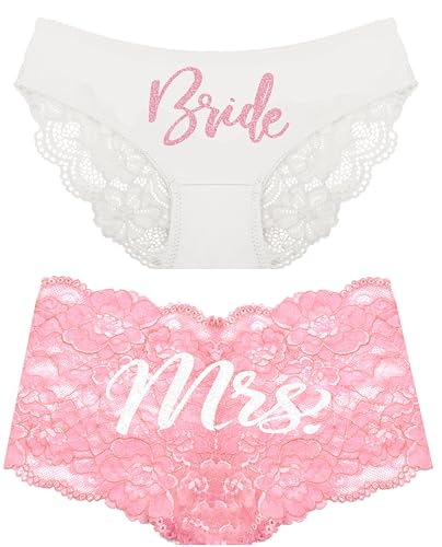 2 Piece Set - Mrs (Pink/White)