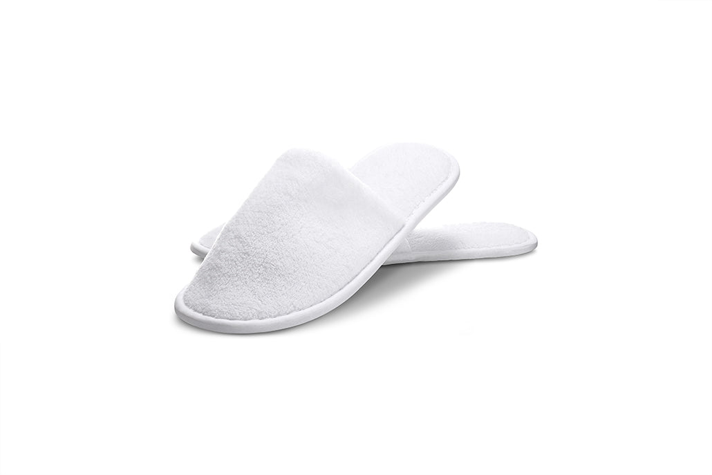 EAU D'EDEN 12/60 Pairs Disposable Velvet Hotel Spa Slippers - US Size 10 - Soft Comfort for Guests, Luxury Hotels, Spas, Salons & Home Use