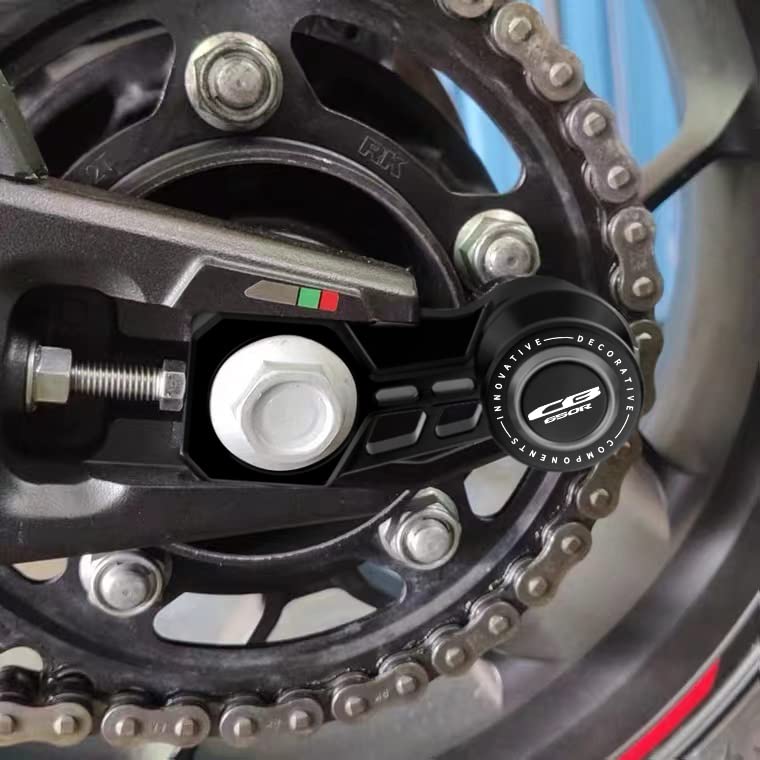 Honda CB650R (2019-2023) & Neo Sports Café (2019-2020) Motorcycle Swingarm Spools - Black Frame Sliders for Rear Stand & Protection - Durable CB 650R Accessories - Perfect for Garage Maintenance & Bike Storage