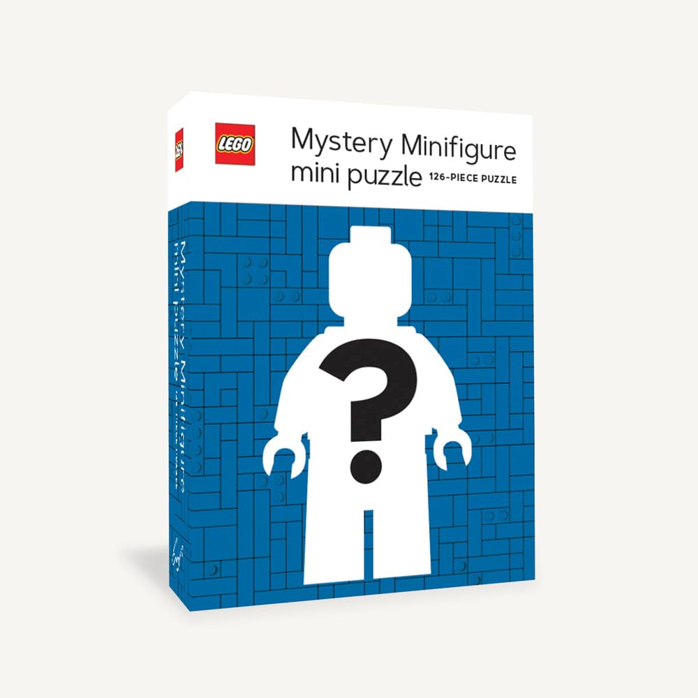 LEGO Mystery Minifigure Mini Puzzle (Blue Edition) - 126 Piece Jigsaw Puzzle for Kids & Adults | Fun Family Game Night Activity | Perfect Gift for LEGO Fans & Puzzle Lovers