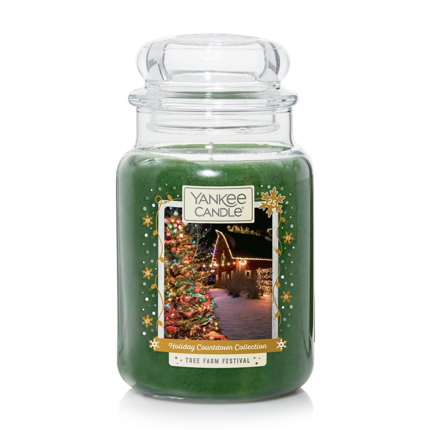 Yankee Candle Tree Farm Festival Large Jar Candle - 14.5oz Scented Candle for Home, Gift & Holiday Decor | Long-Lasting Fragrance for Living Room, Bedroom & Office