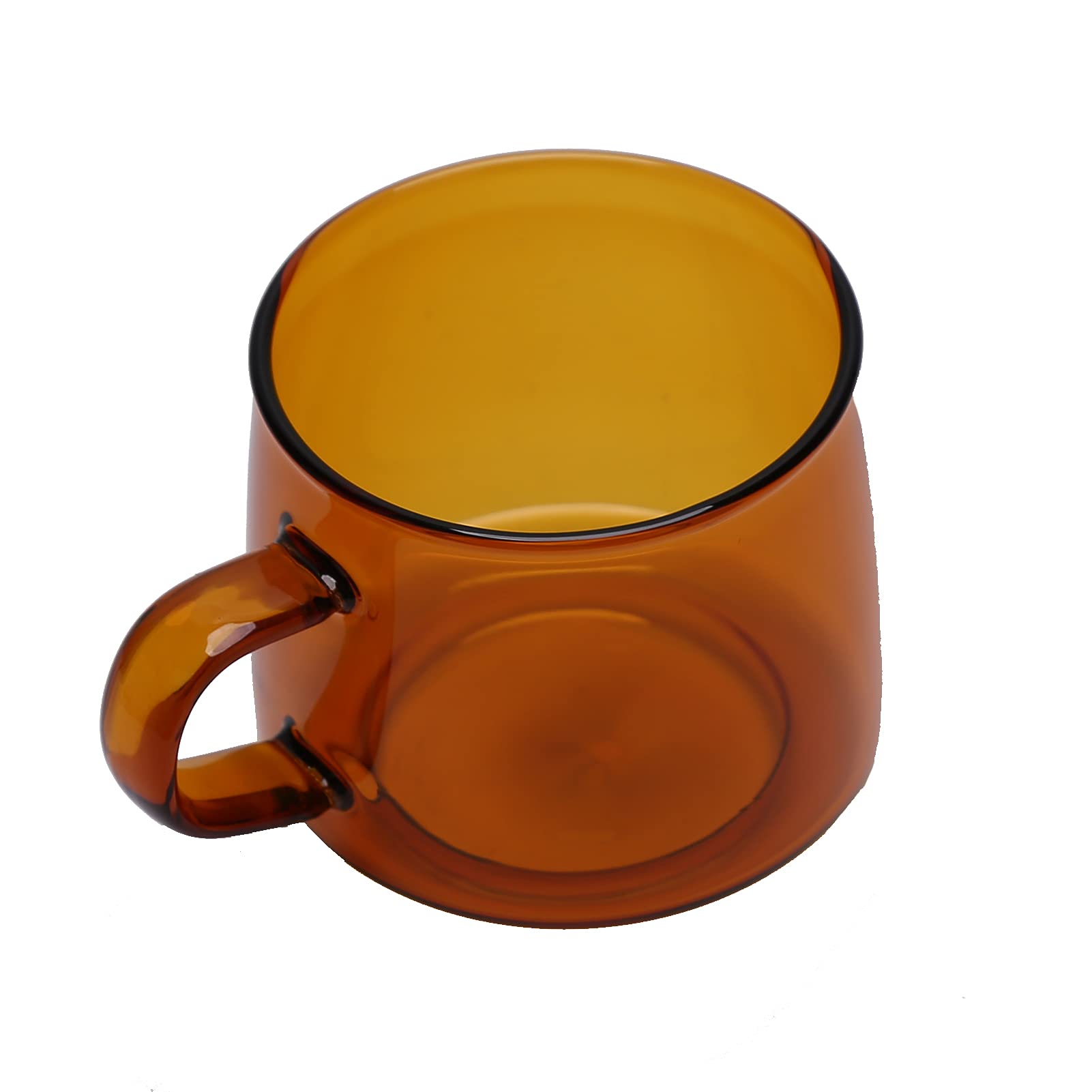 Clear Borosilicate Glass Milk Cup - Coffee & Tea for Home, Cafe, Bar