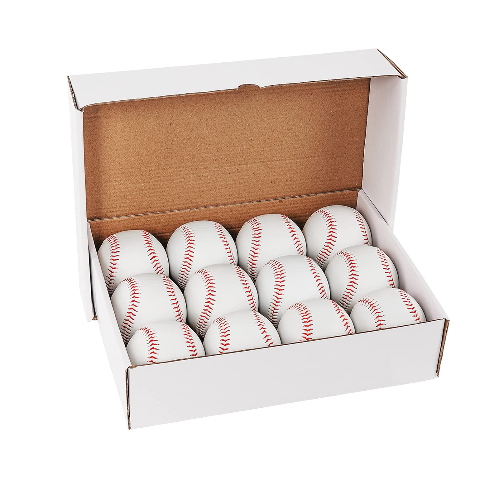 GKK 12 Pack Baseballs - 9 Inch Soft Safety Tee Balls for Kids & Youth Training | Perfect for Batting, Fielding, Pitching Practice | Great for Backyard, Little League & Baseball Drills (One Dozen)