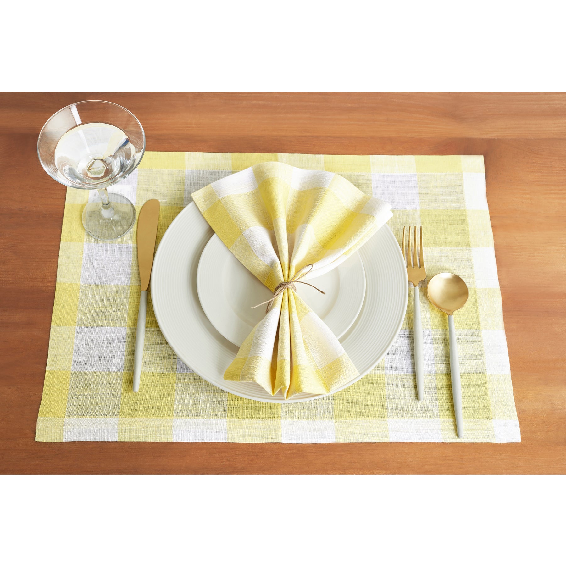 Buffalo Check Cotton Placemats Set of 4 - Rustic Farmhouse Table Decor for Dining Room, Kitchen, and Holiday Gatherings